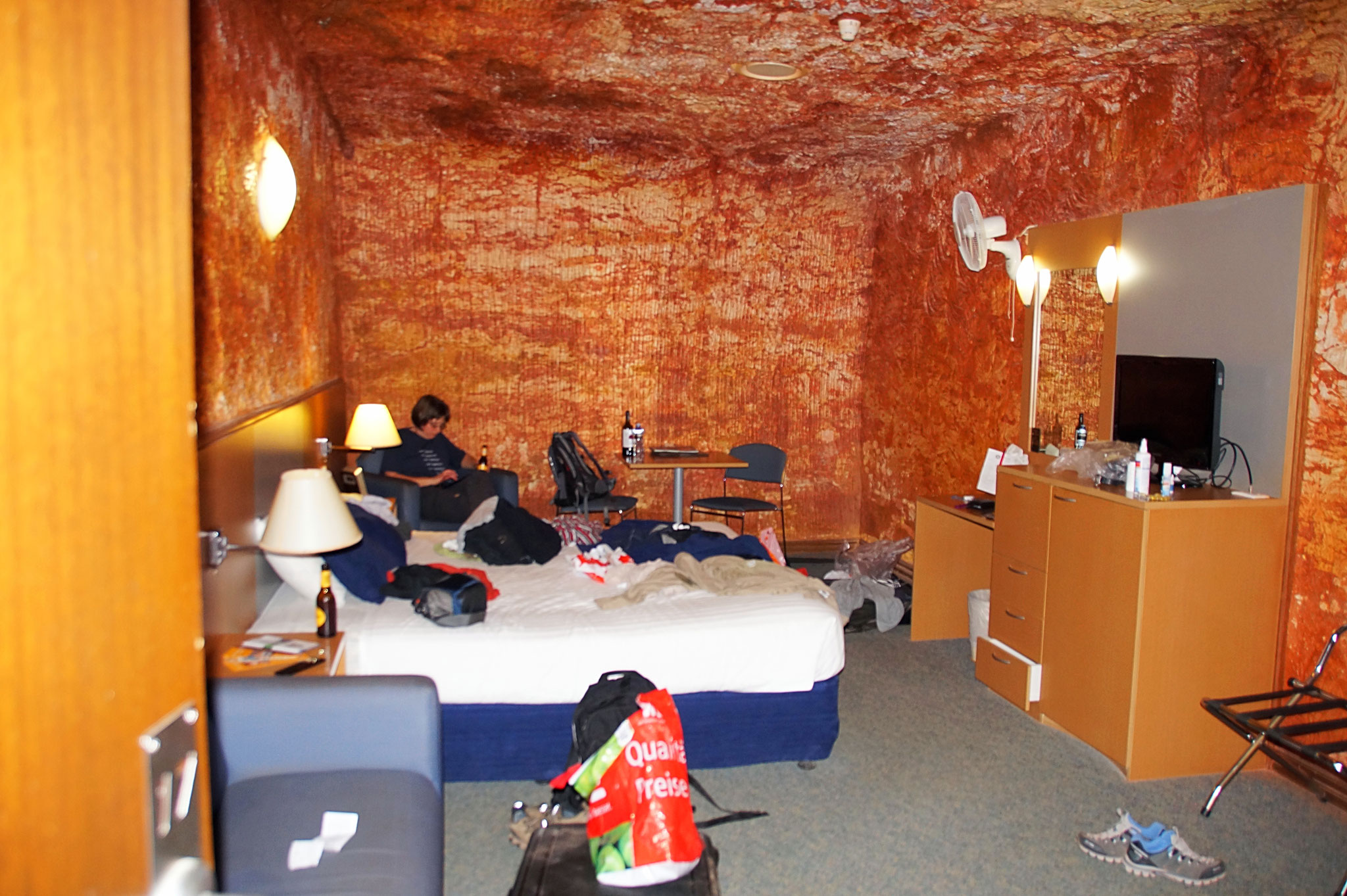 Unsere Wohnhöhle im Desert Cave Hotel.