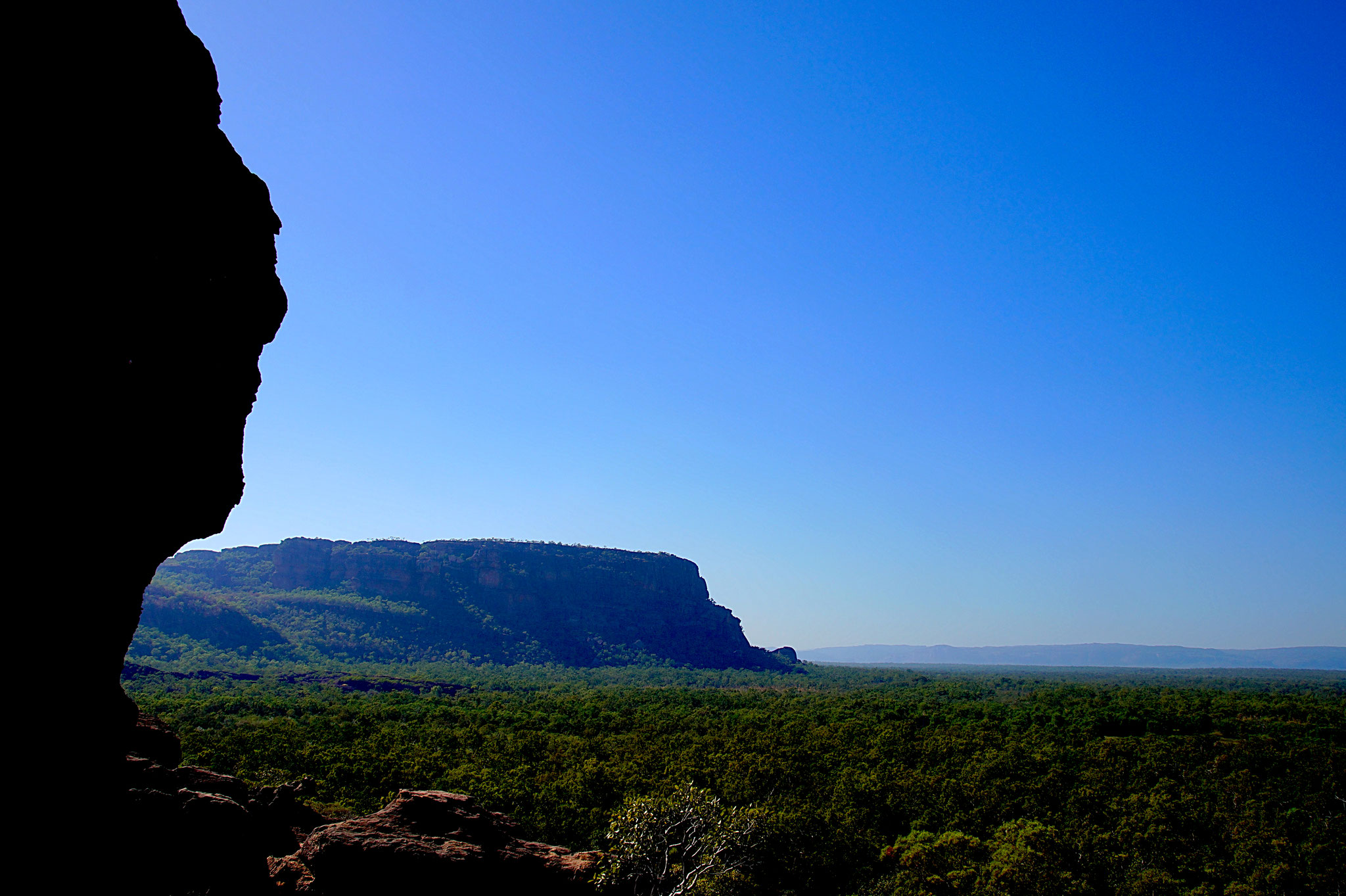 Ausblick vom Gun-warddewarde Lookout am Nourlangie Rock.