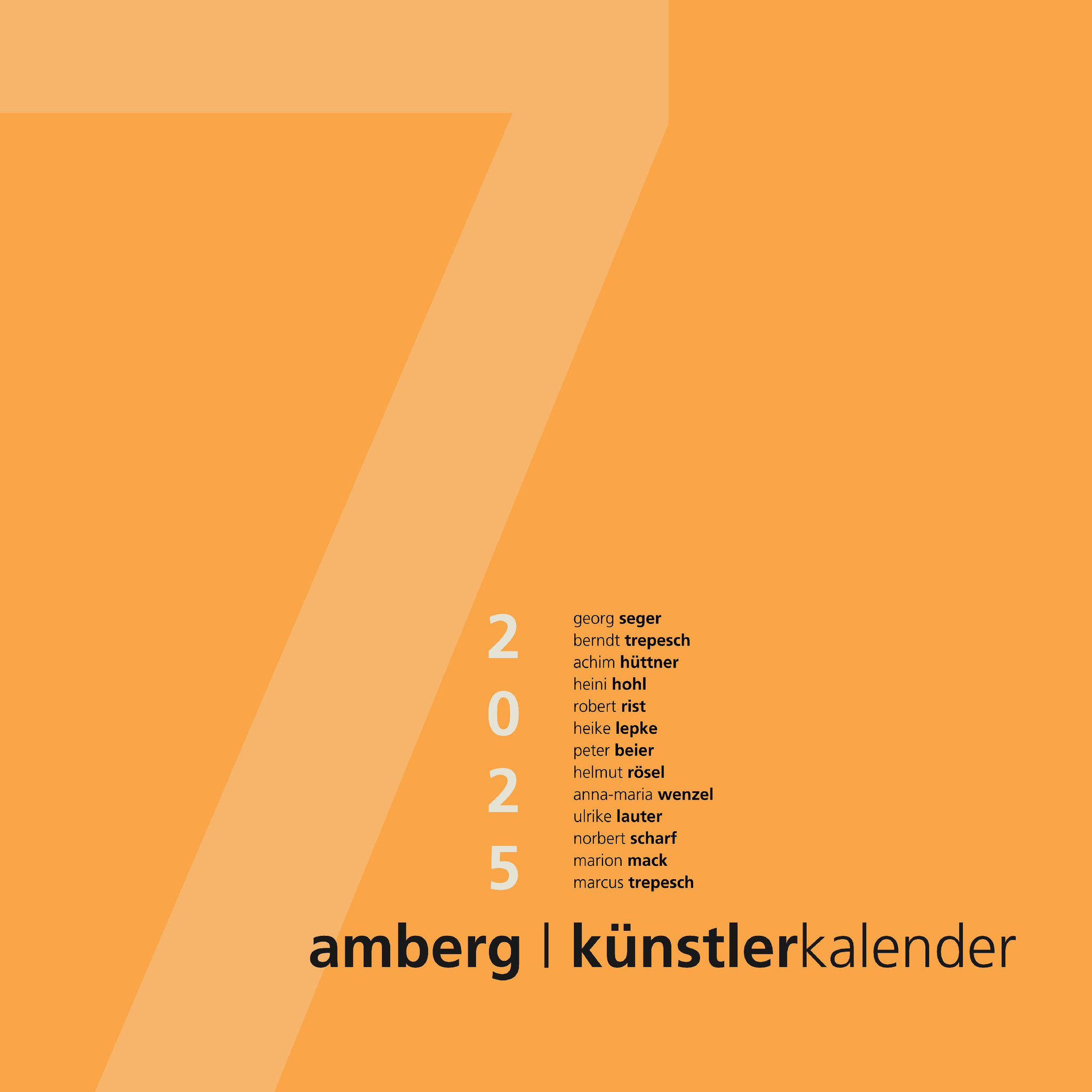 Deckblatt IG Künstlerkalender  2025