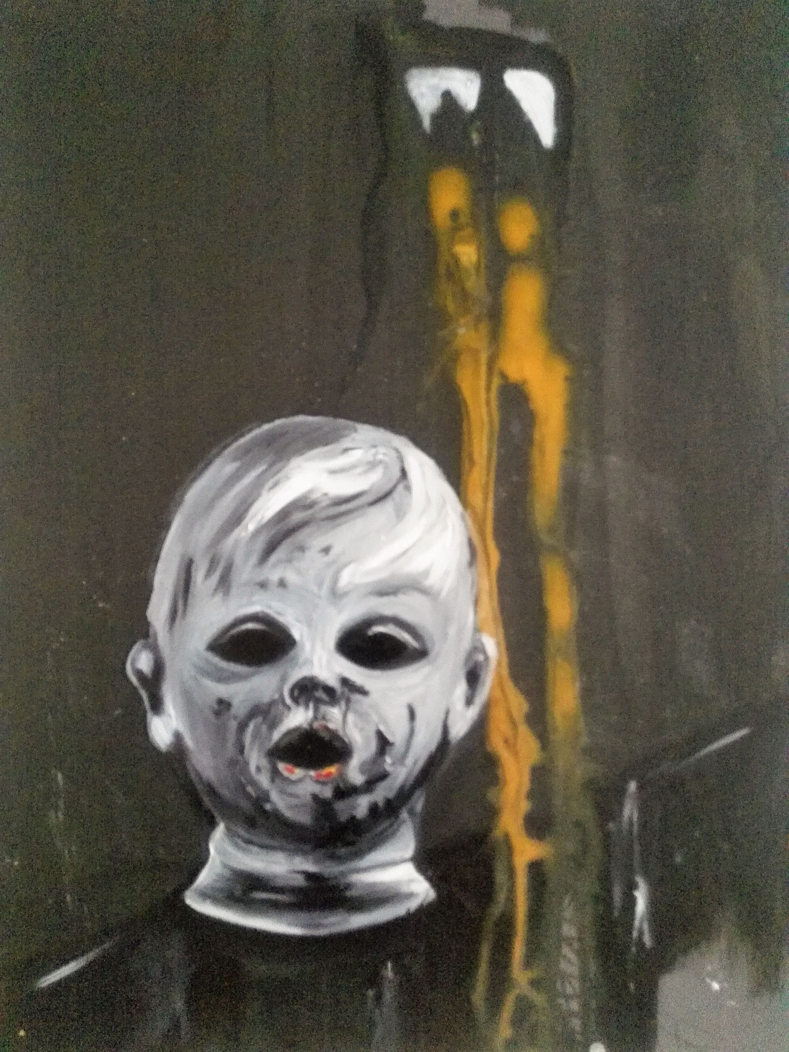  ,  Acryl 30 x 40 cm auf Passepartoutpapier 2016,