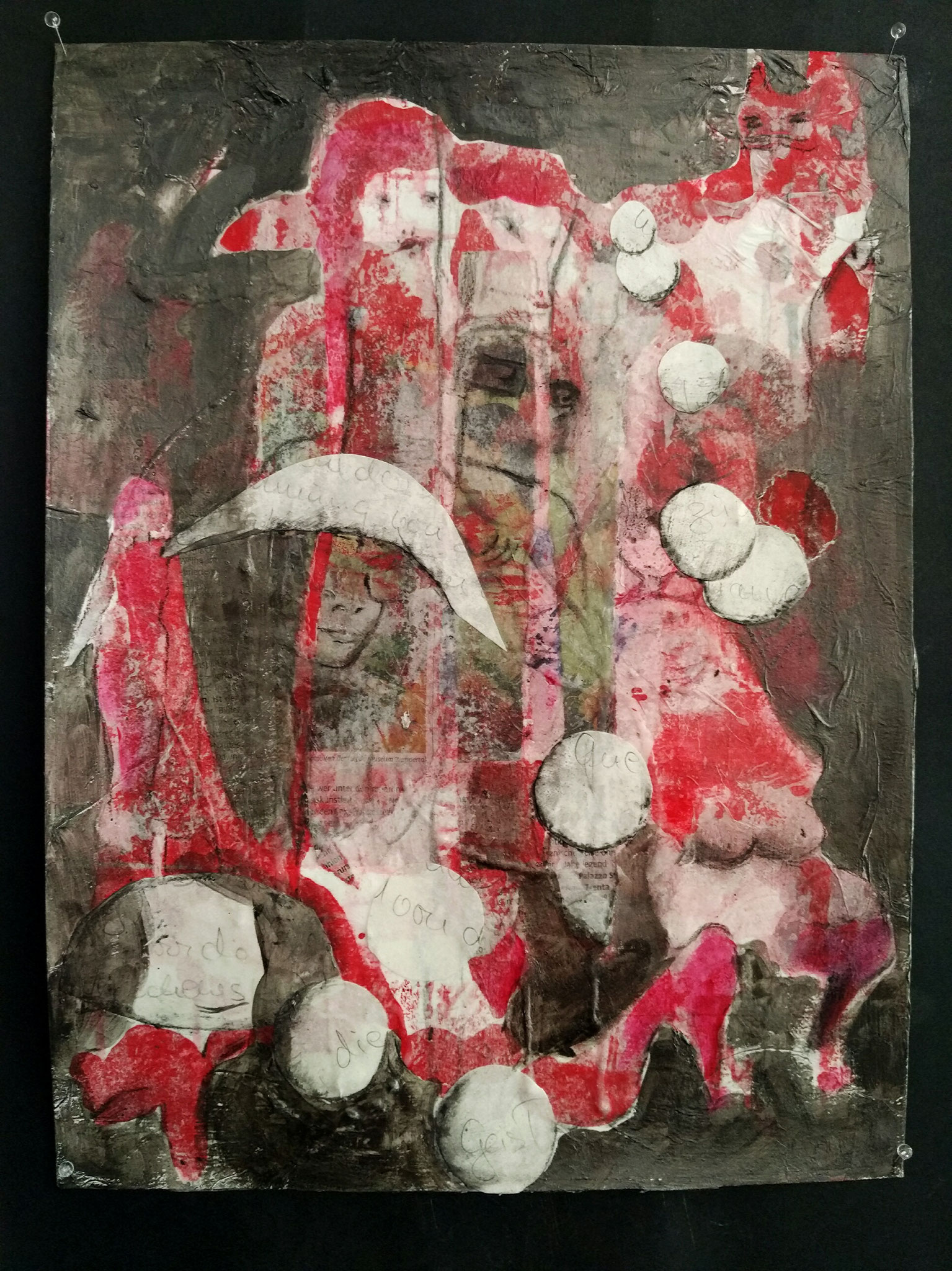 " Beziehungsgeflecht "20/ 50 x 70 auf Pappe