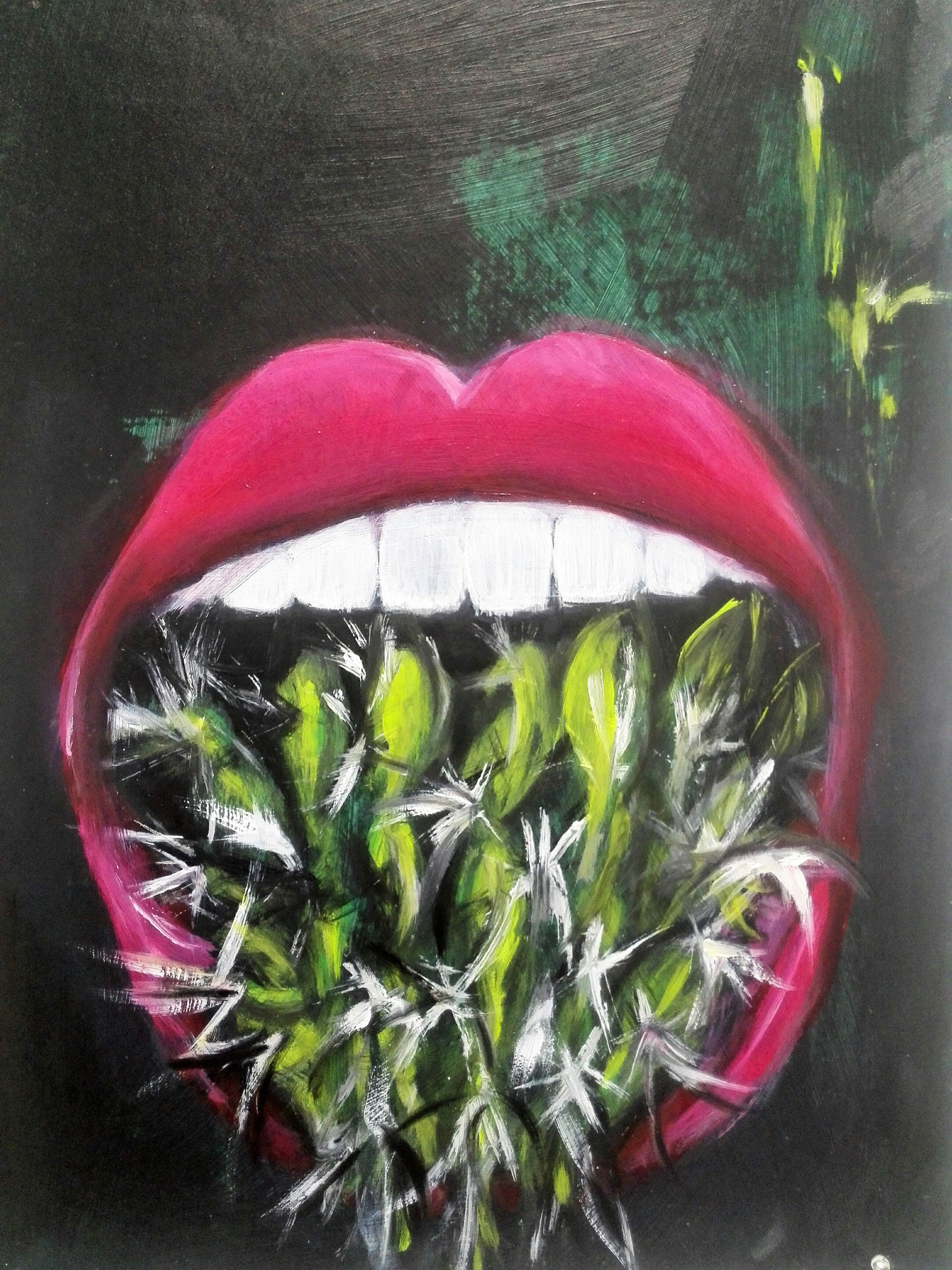  Acryl 30 x 40 cm auf Passepartoutpapier 2016,