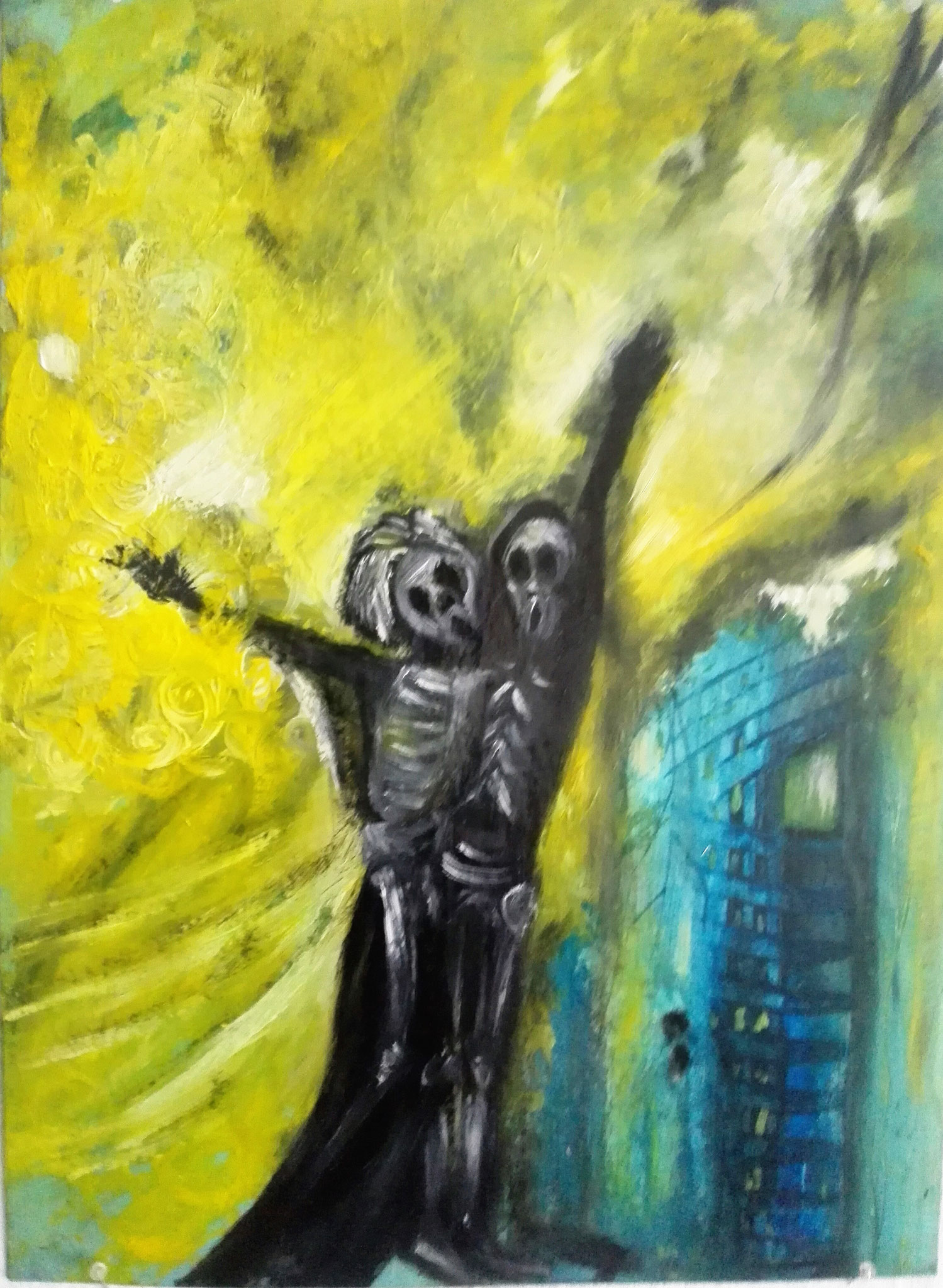 Acryl 30 x 40 cm auf Passepartoutpapier 2016,