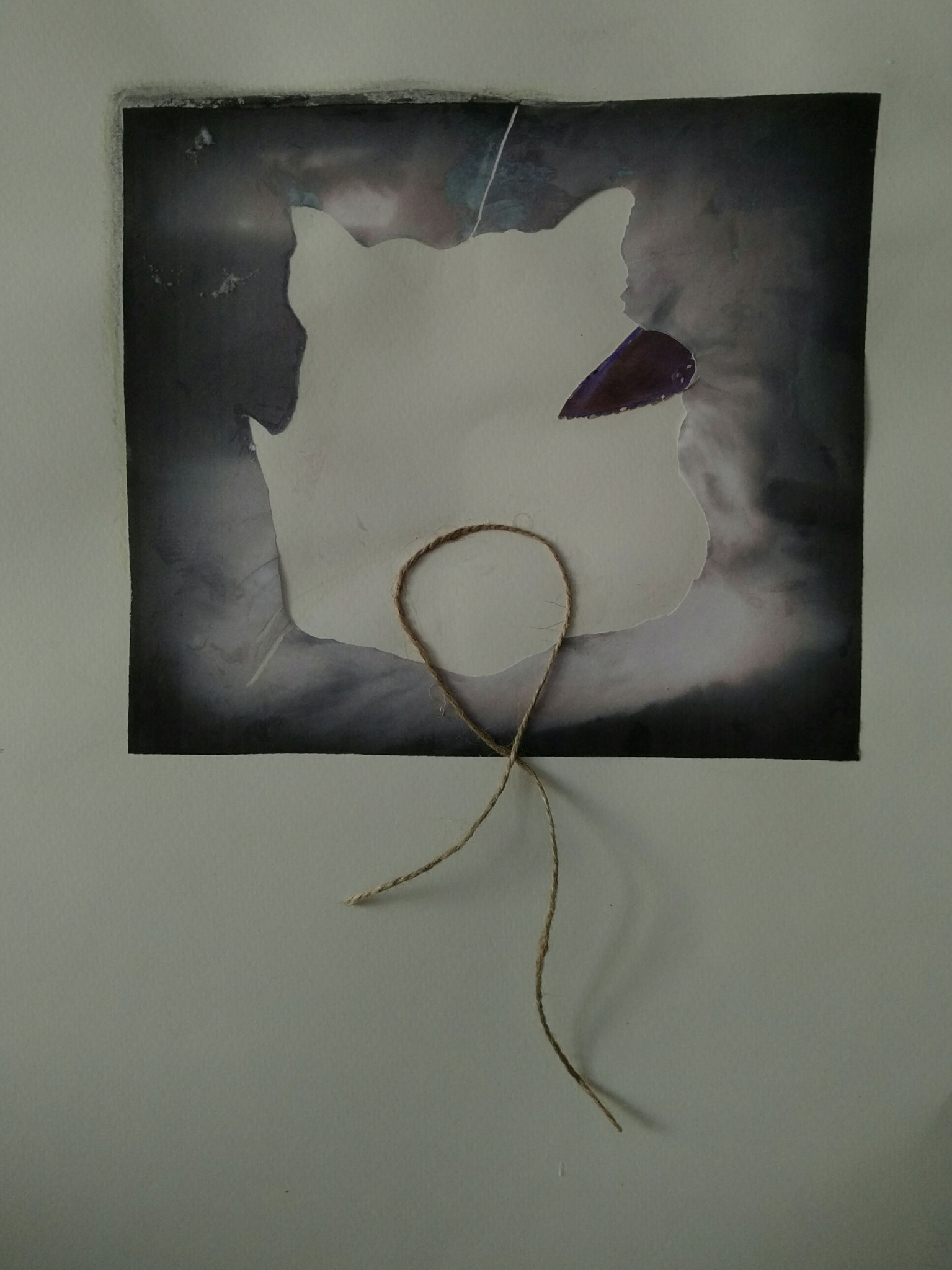 " Beziehungsgeflecht " 11 / 48 x 36 auf Papier