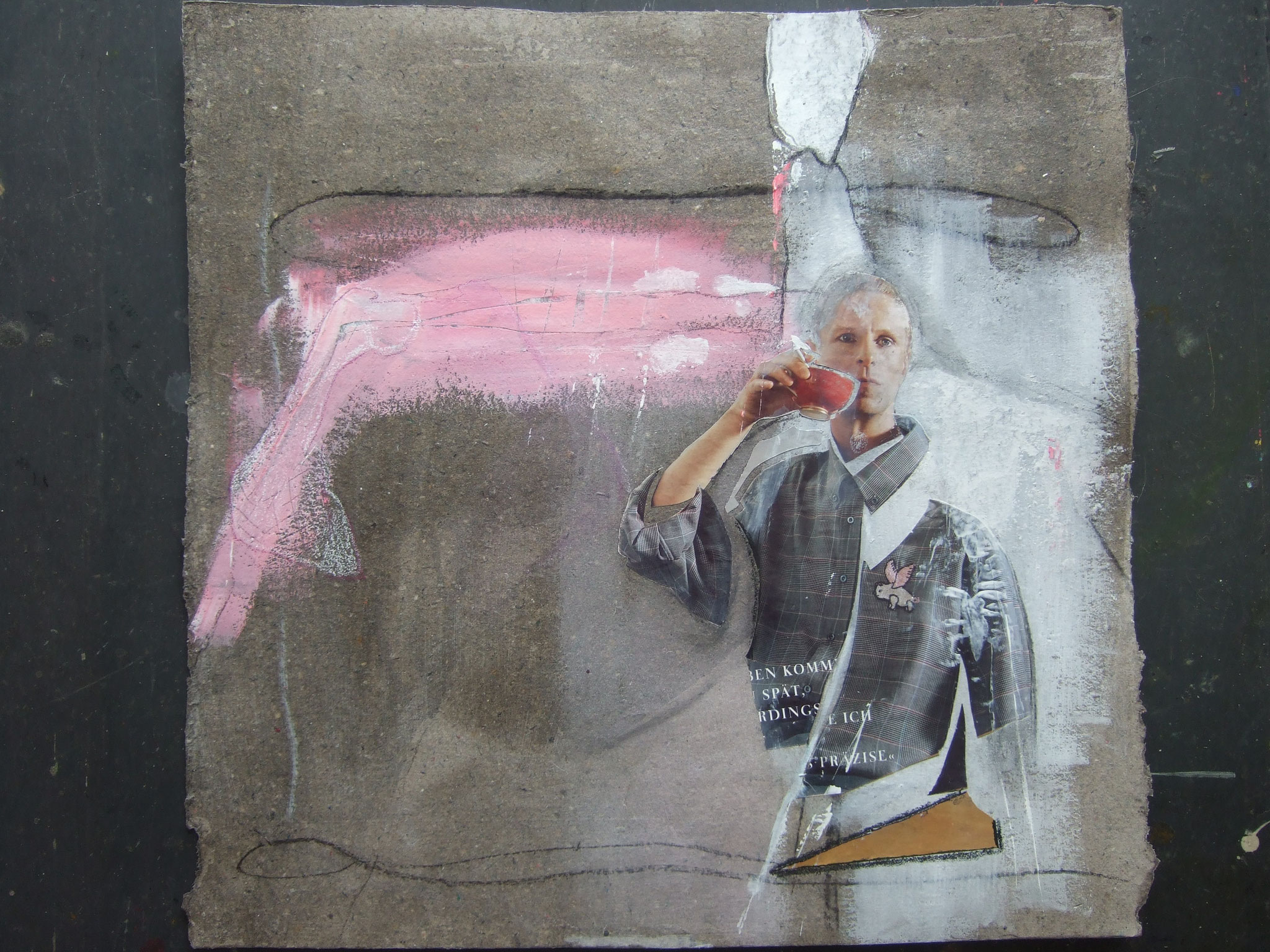 " Beziehungsgeflecht "  1/ 50 x 50 auf Pappe