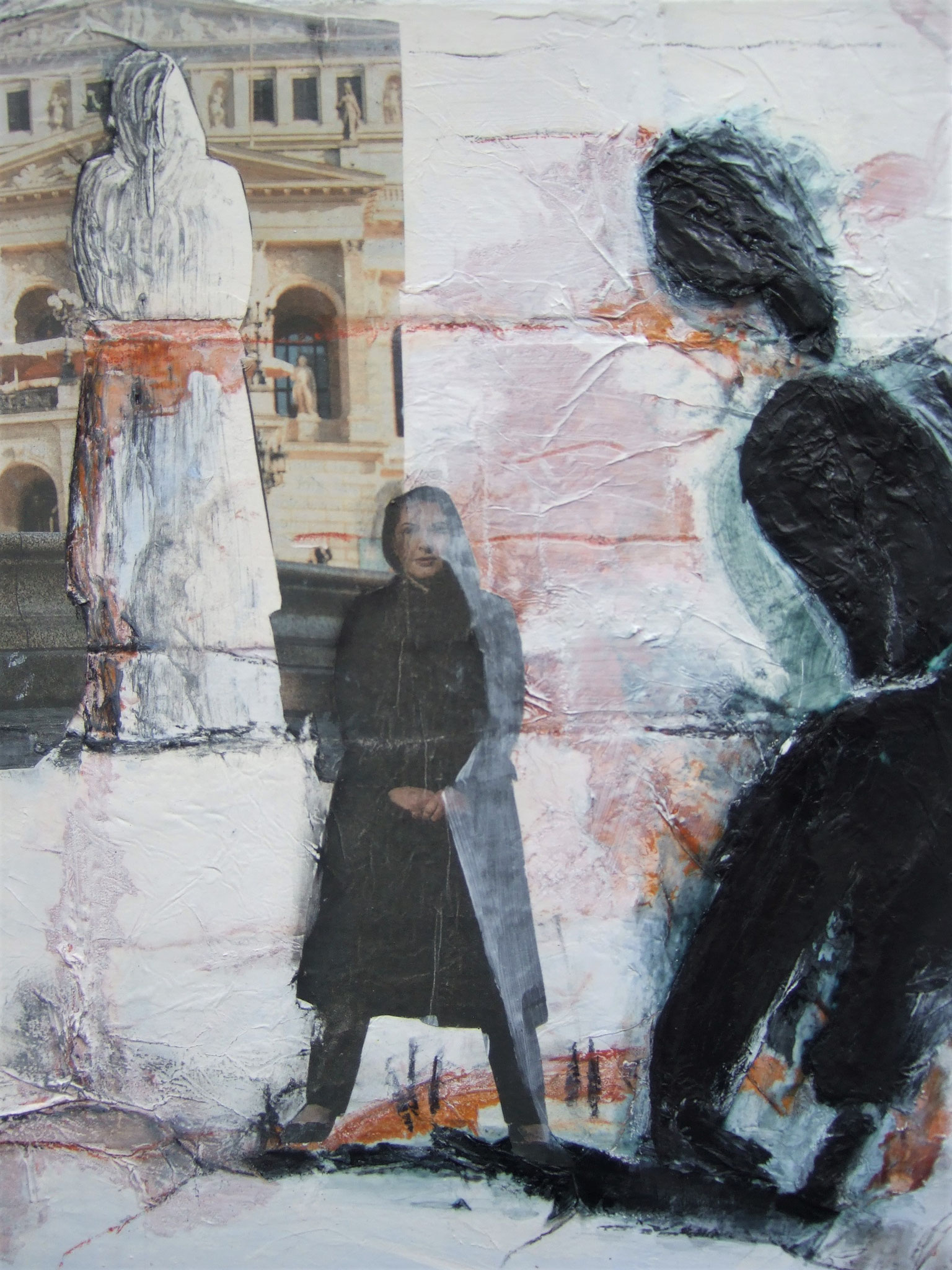 " Beziehungsgeflecht " 6a / 30 x 30 x 2,5 auf Pappe