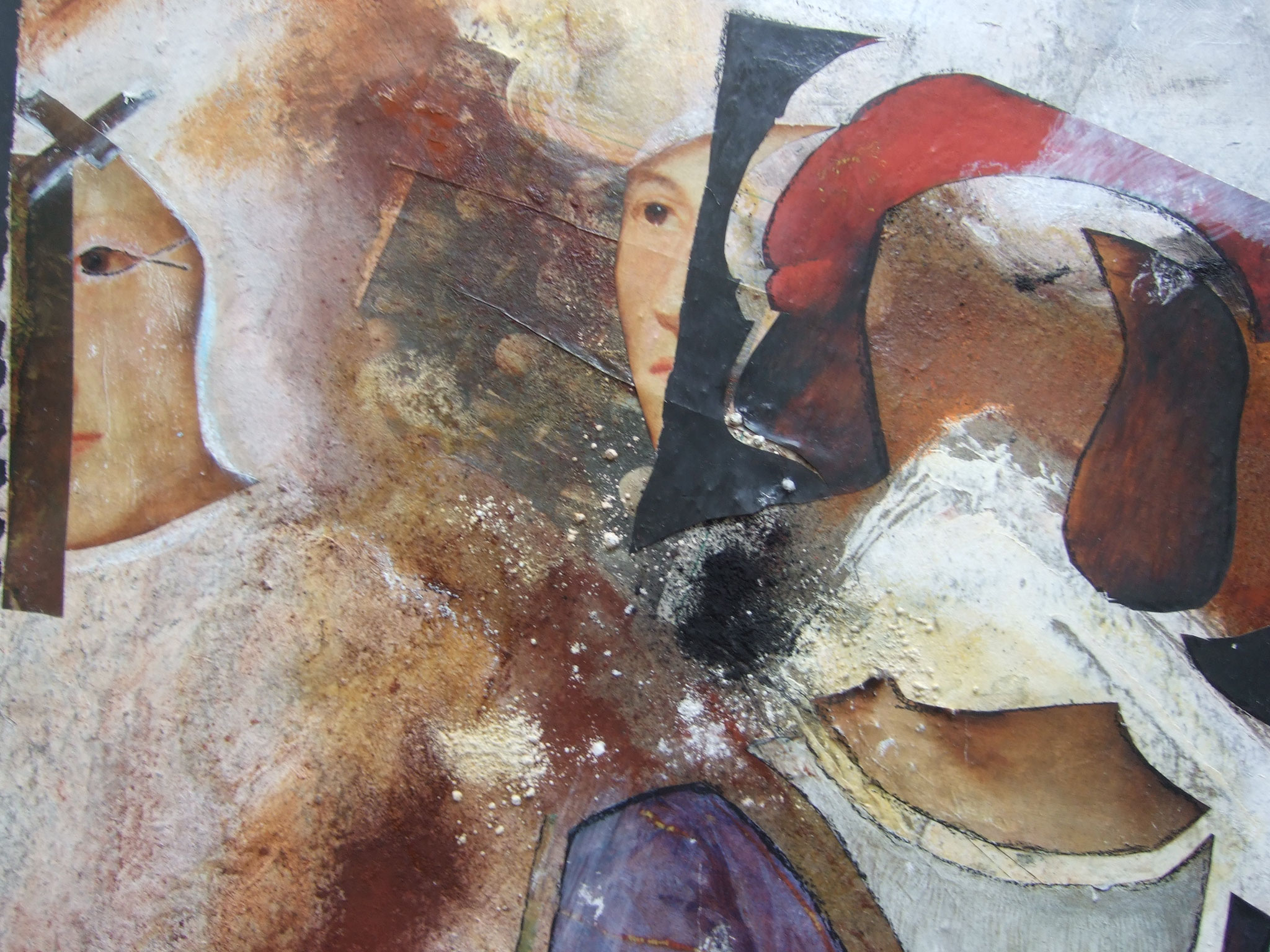 " Beziehungsgeflecht "3a/ 50 x 50 auf Pappe