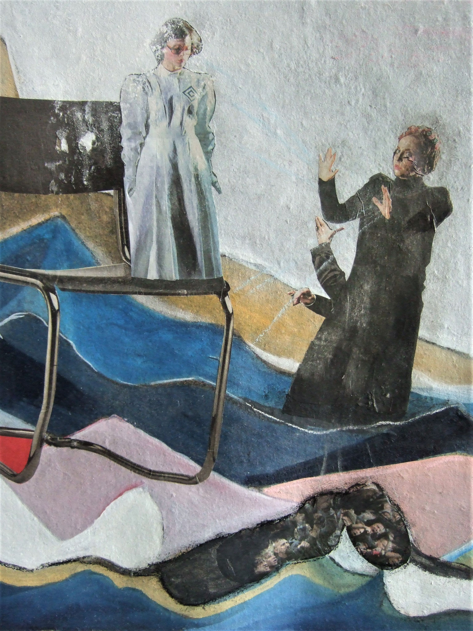 " Beziehungsgeflecht "  4a/ 50 x 50 auf Pappe