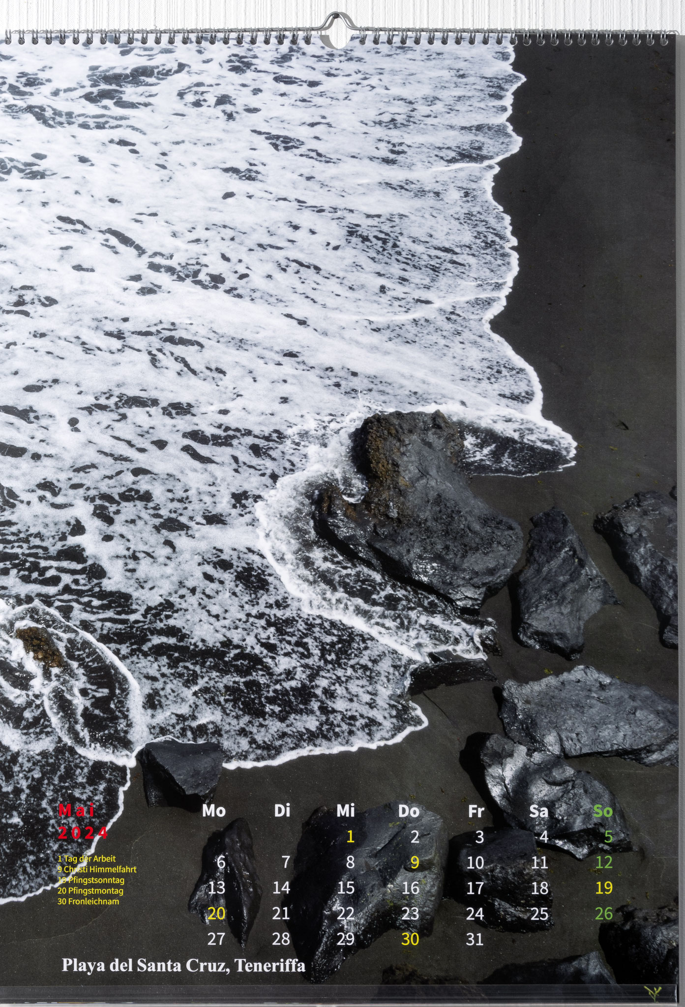 Schwarzer Strand von Playa del Santa Cruz auf Teneriffa
