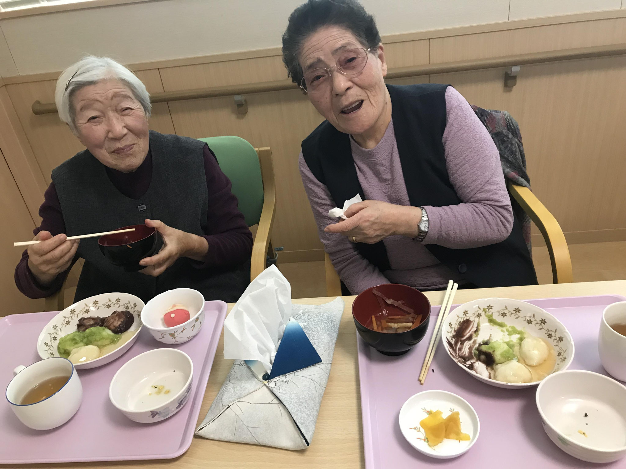おいしいお餅を堪能中♡