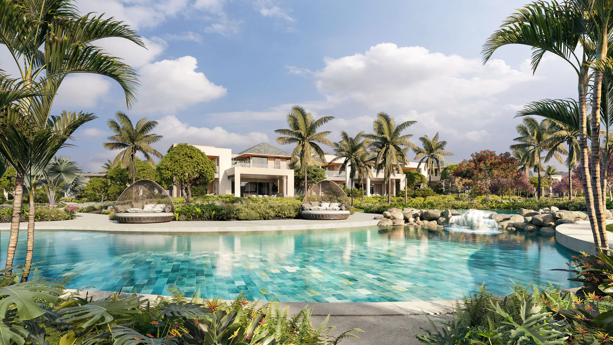 LA RESERVE Villa d'exception LAGOON sur golf du parc de mont choisy île Maurice par jinvesty