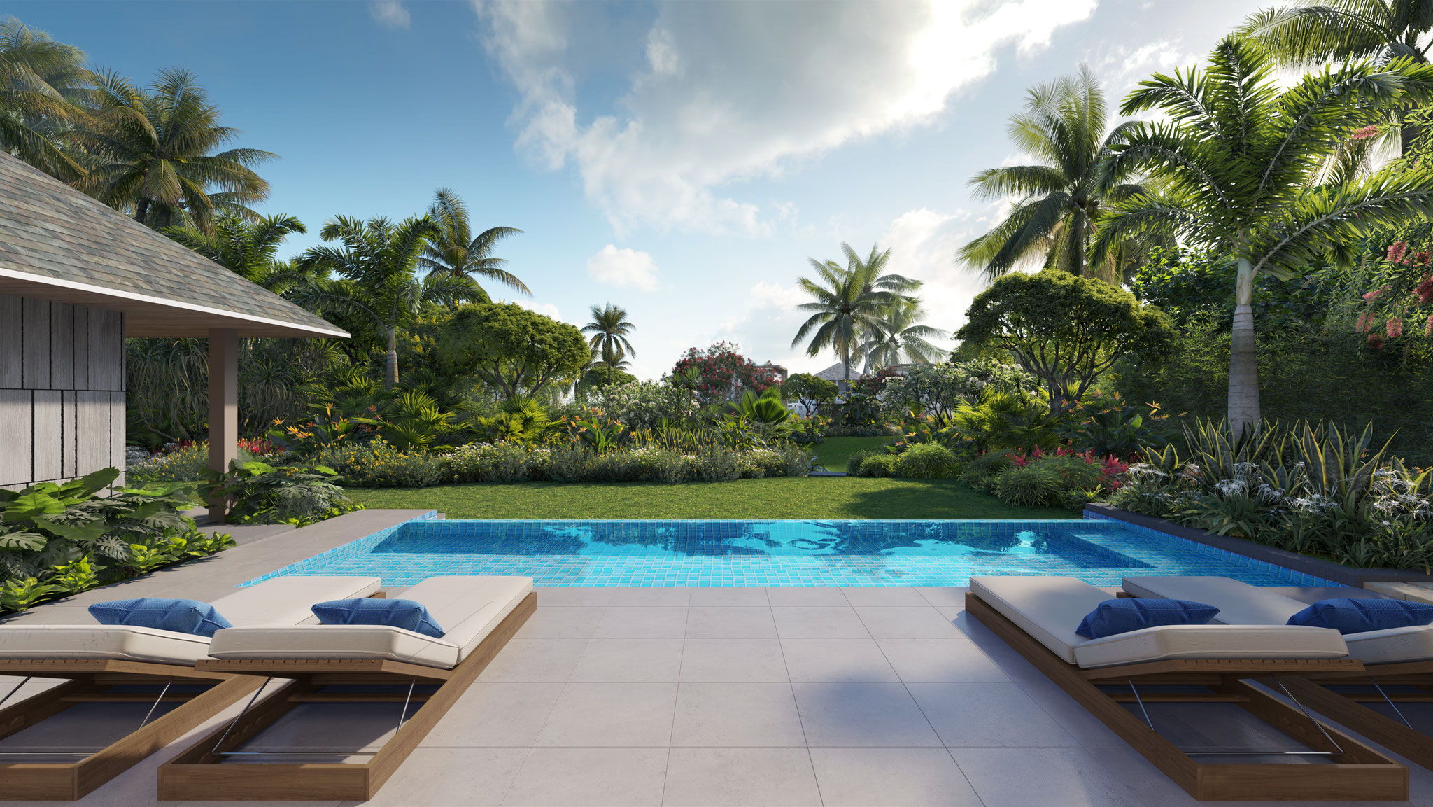 LA RESERVE Villa d'exception LAGOON sur golf du parc de mont choisy île Maurice par jinvesty