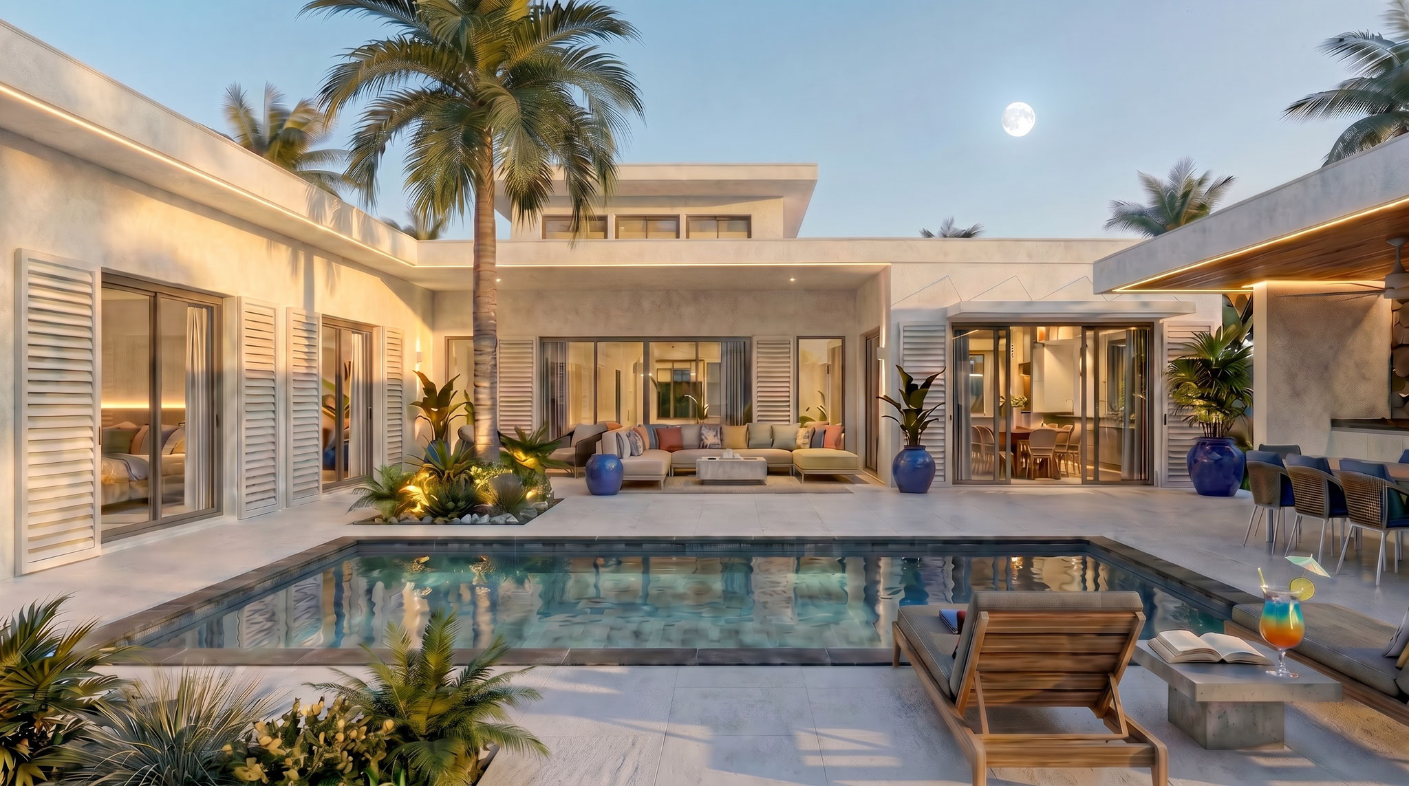 nouveau programme pds de villas de luxe à 100 mètres de la plage de Trou aux biches nord ile maurice