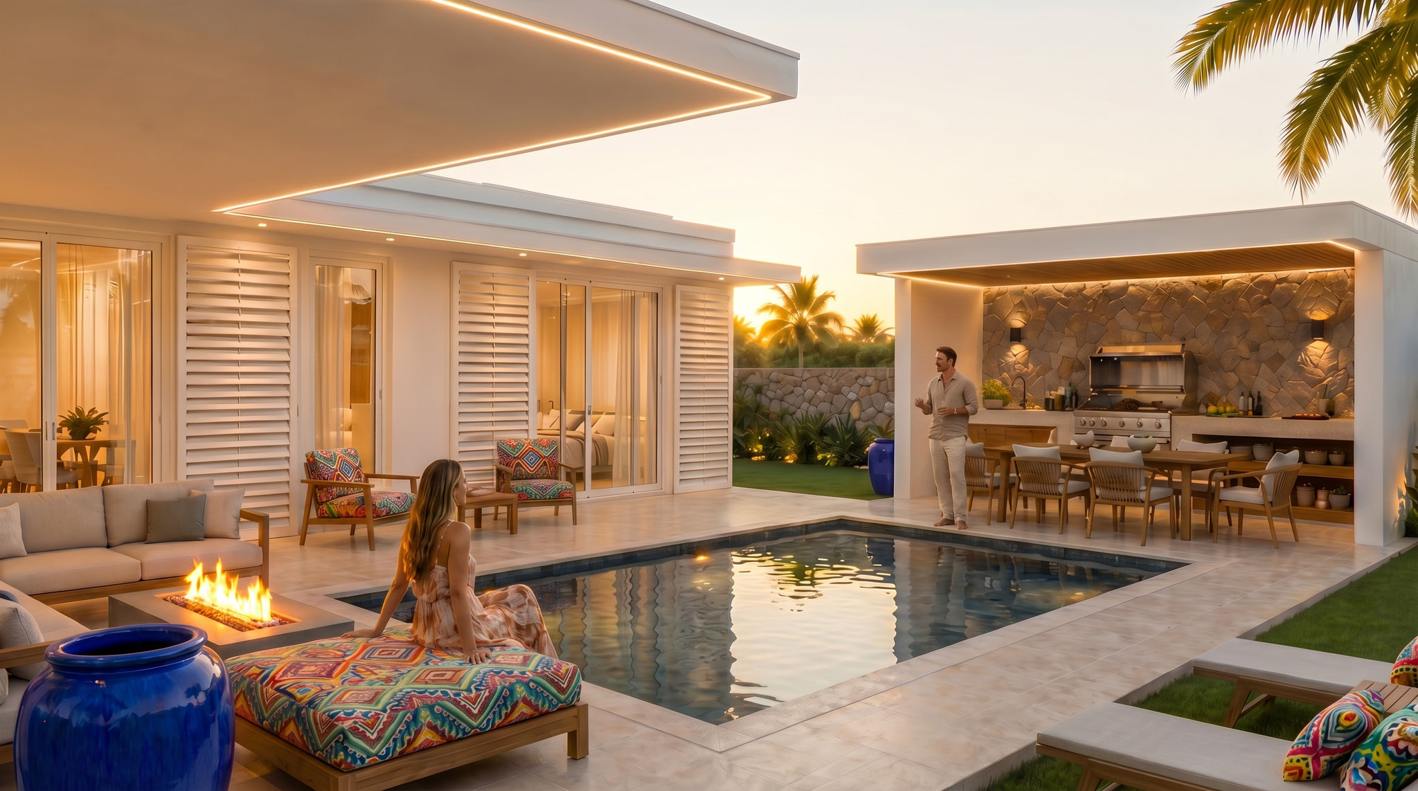 new program of luxury villas PDS Laelia in trou aux biches Mauritius near the beach..