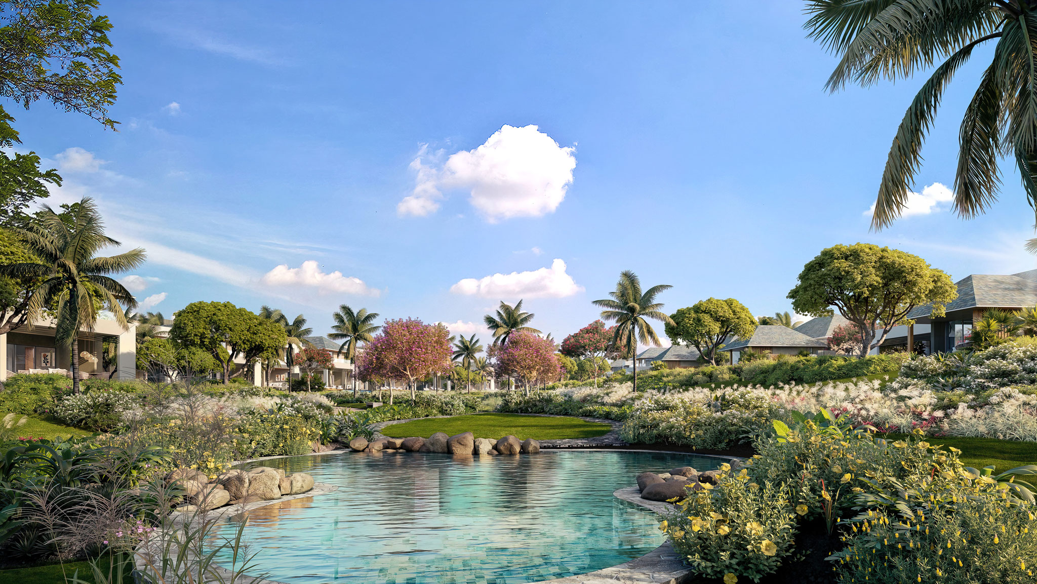 LA RESERVE Villa d'exception LAGOON sur golf du parc de mont choisy île Maurice par jinvesty