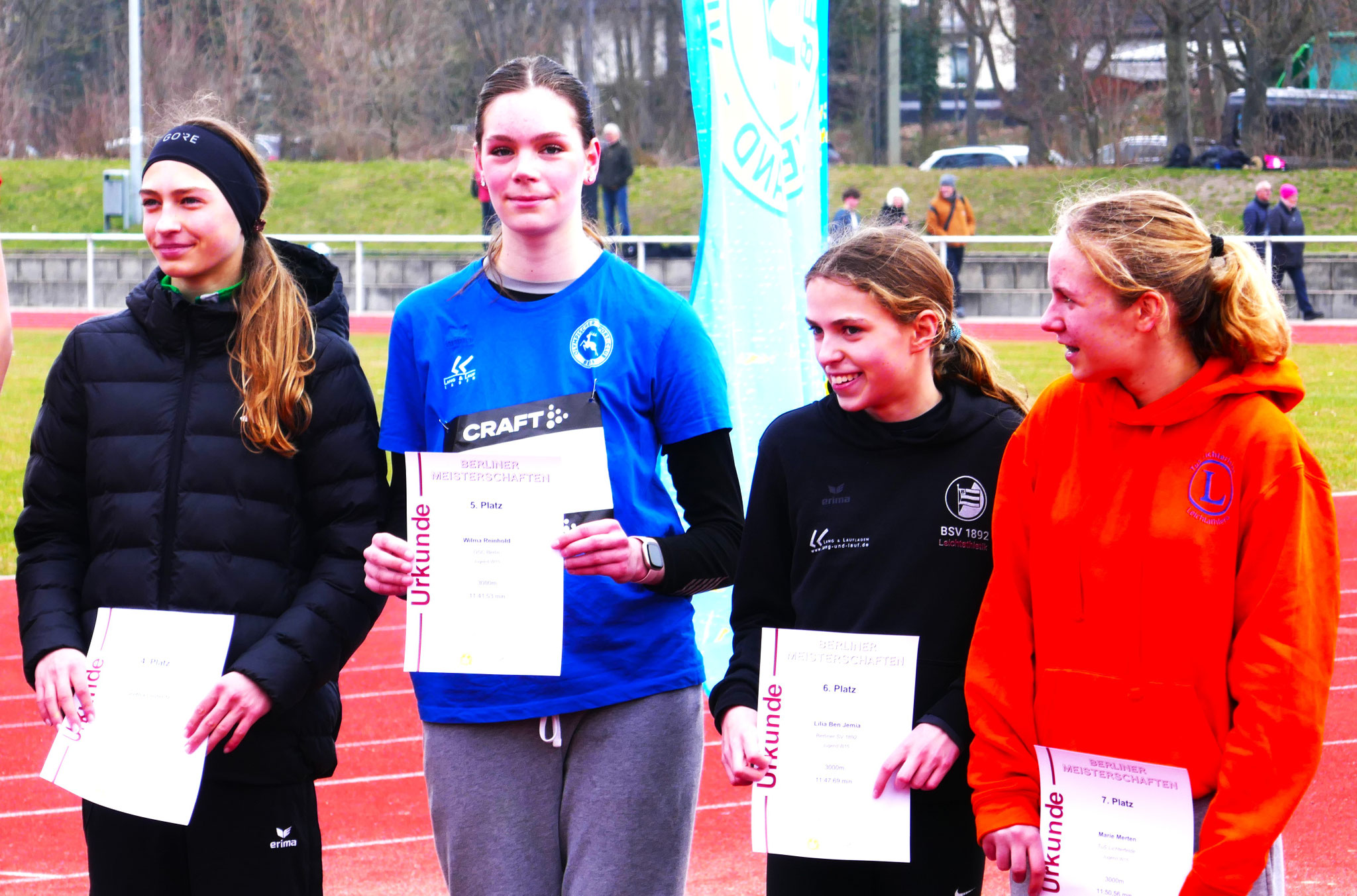 Siegerhrung 3.000m W15, Wilma Rang 5