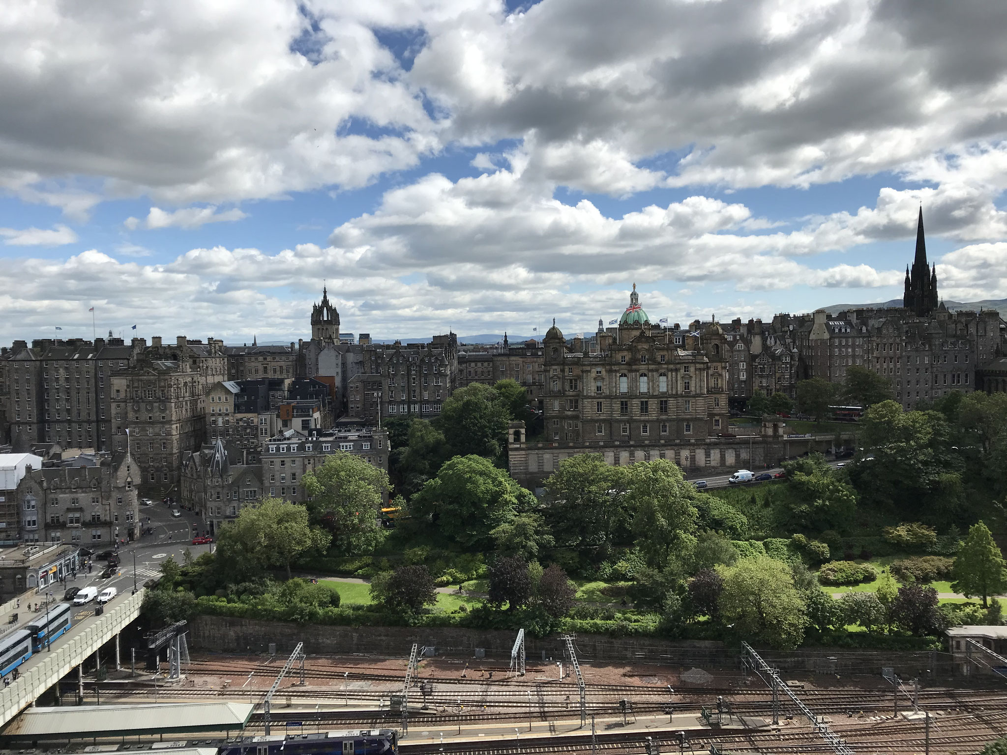The view from Scott's Monument