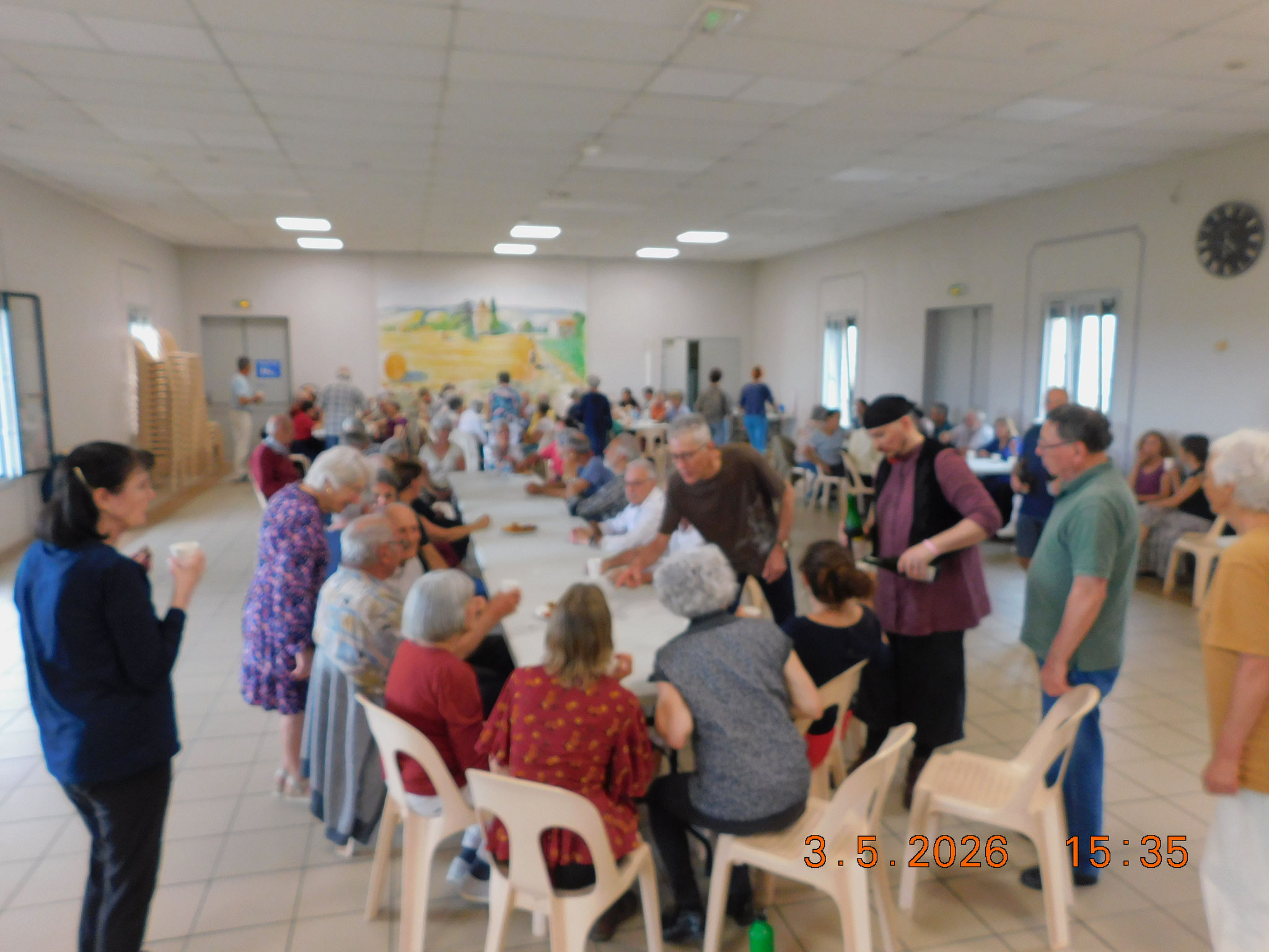 Après l'atelier danses pause repas