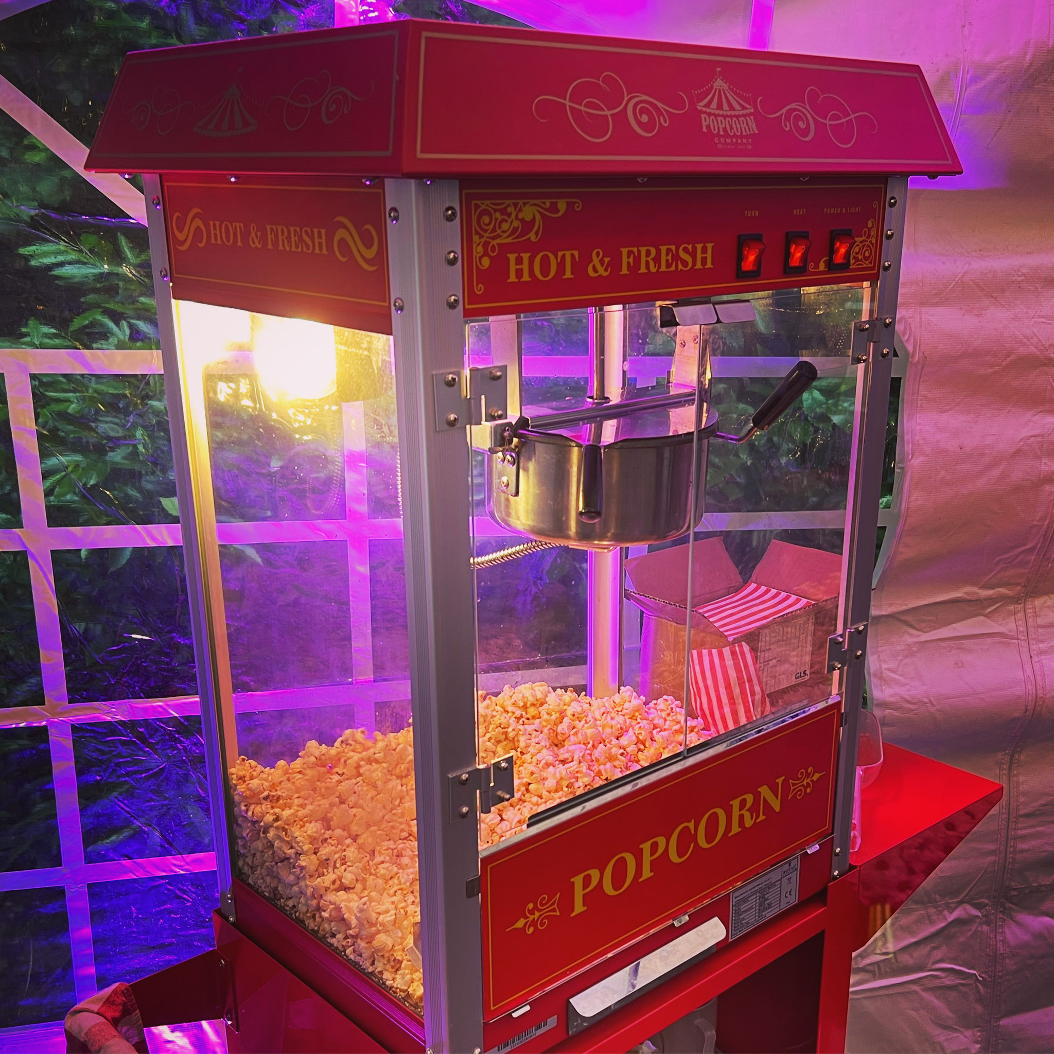 Vermietung unserer Popcornmaschine