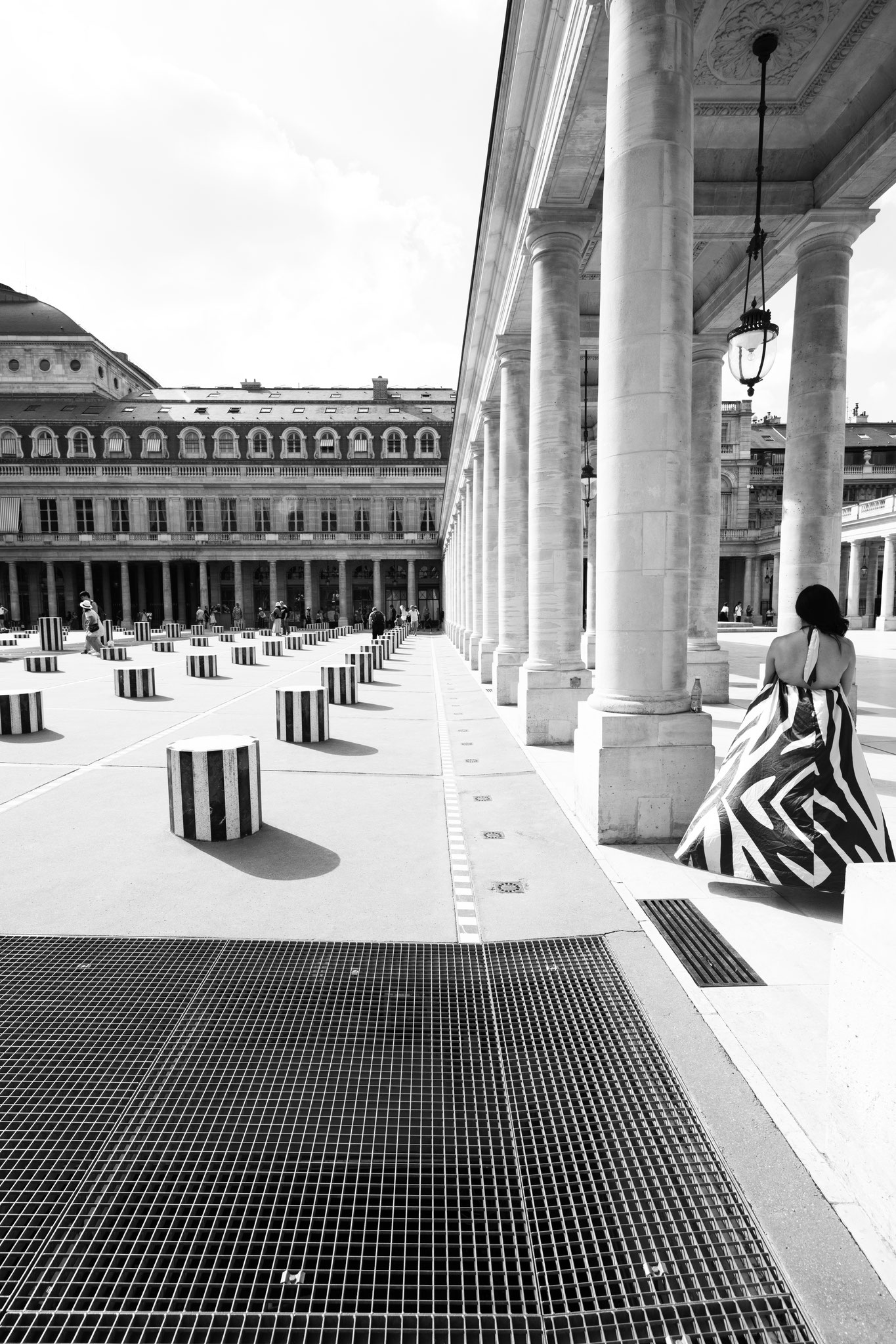 "Stripes in perspective" - Palais Royal, Paris (2023). © Clémence Rougetet