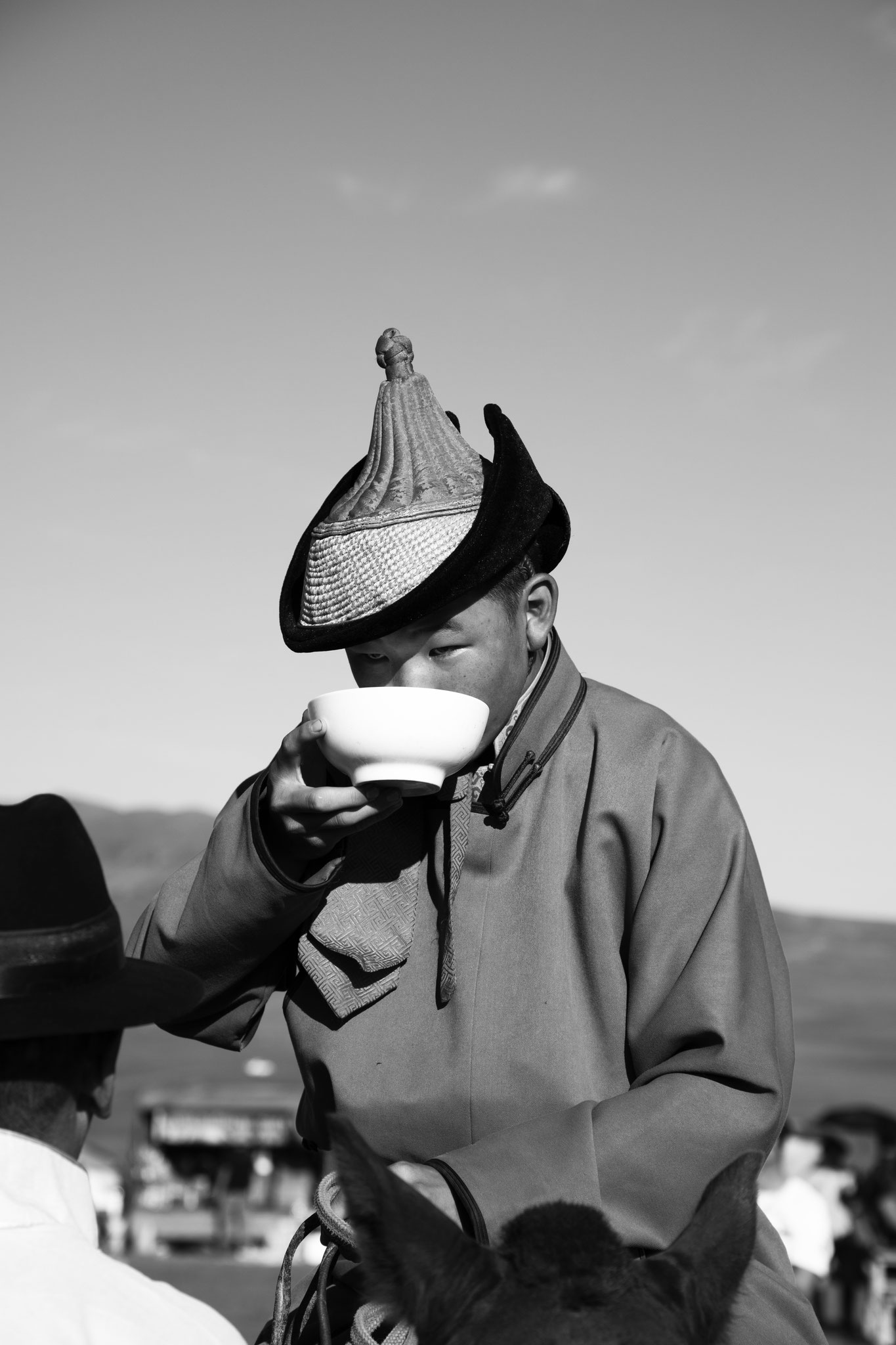 "After the run" - Fête du Naadam, Province d’Uvur Khangai, Mongolie (2025). © Clémence Rougetet