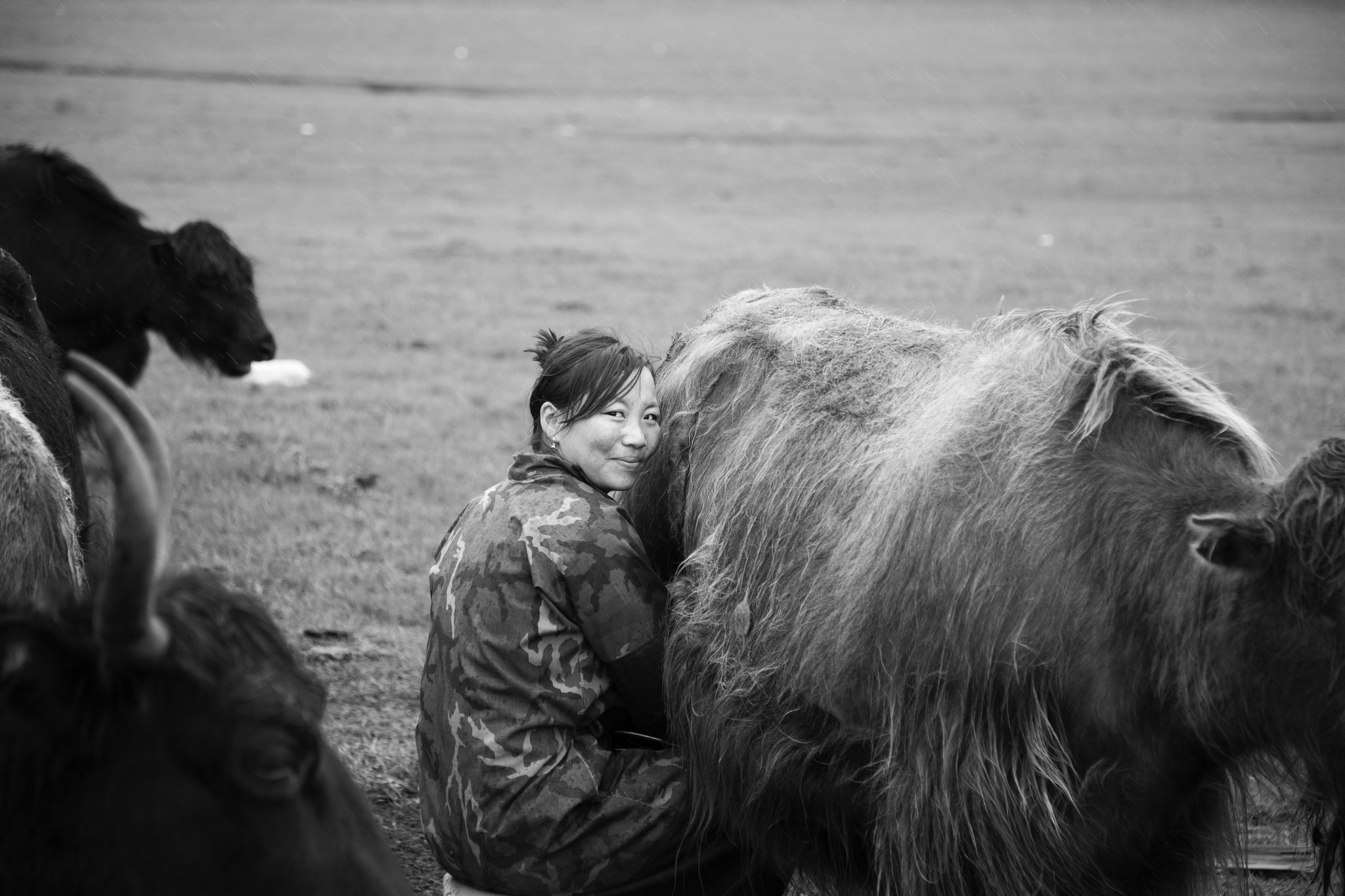 "Work with the smile" - Lkhagvadulam. Vallée de l’Orkhon, Mongolie (2025). © Clémence Rougetet