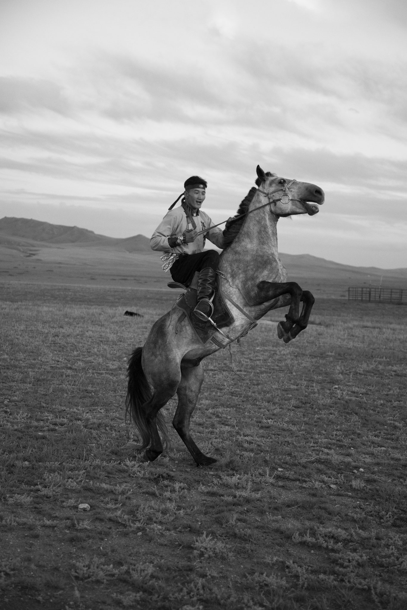 "Free rider" - Mijiddorj. Province de Bulgan, Mongolie (2025). © Clémence Rougetet