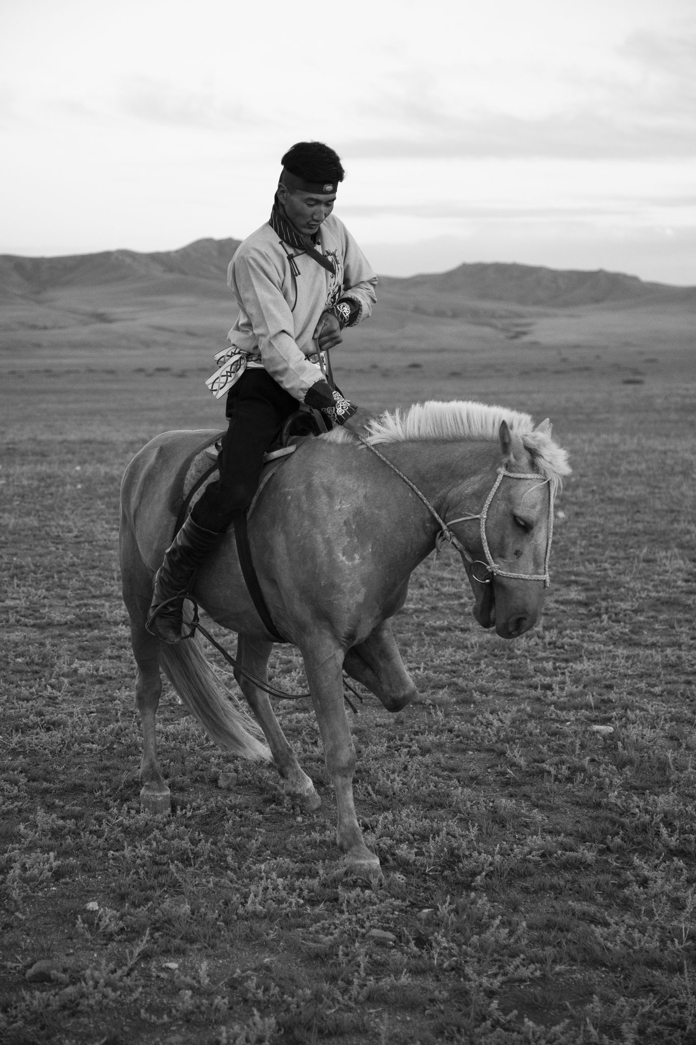 "Horseman" - Mijiddorj. Province de Bulgan, Mongolie (2025). © Clémence Rougetet