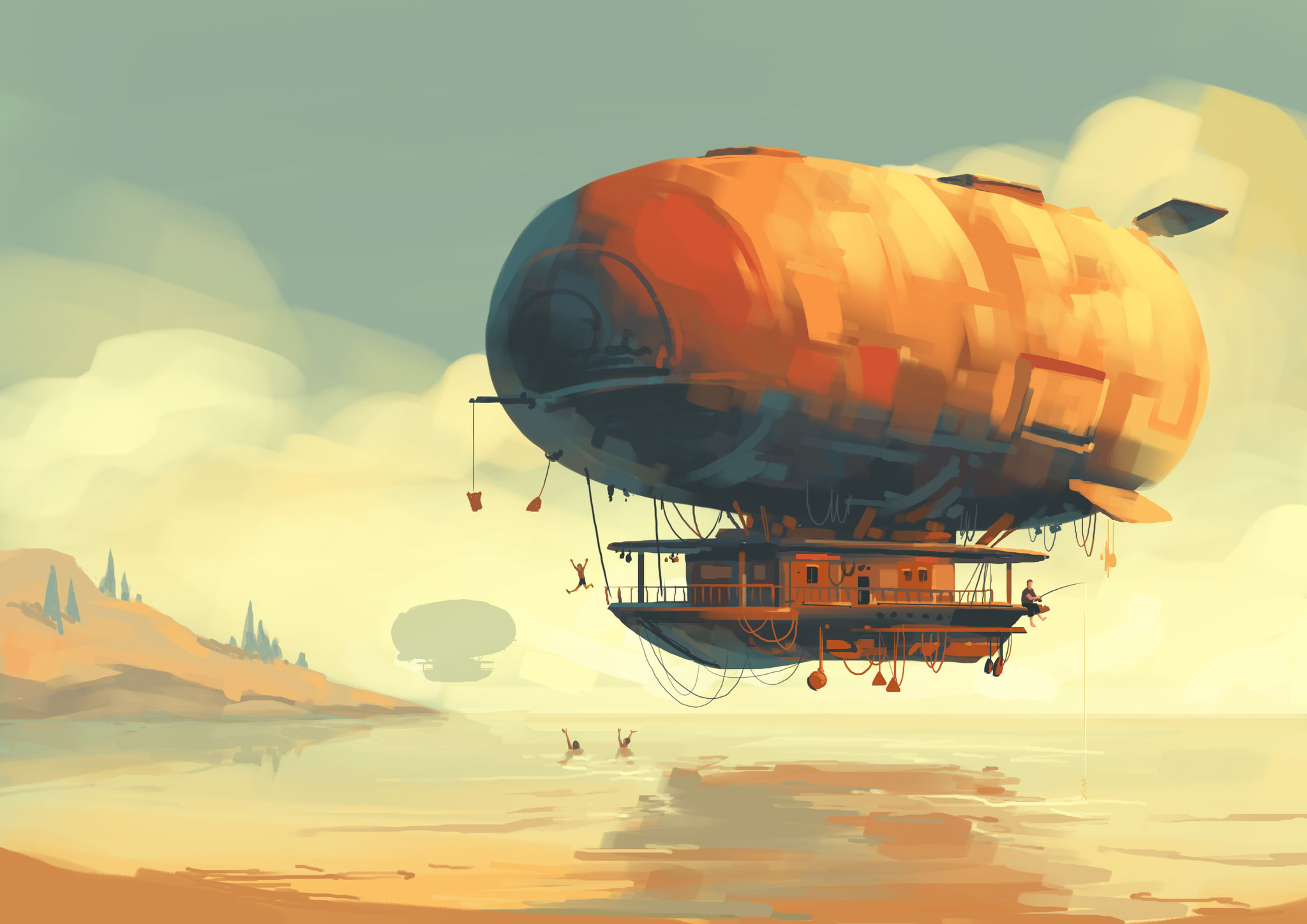 Airship Vanlife - Peter Bartels- Illustration - Concept Art