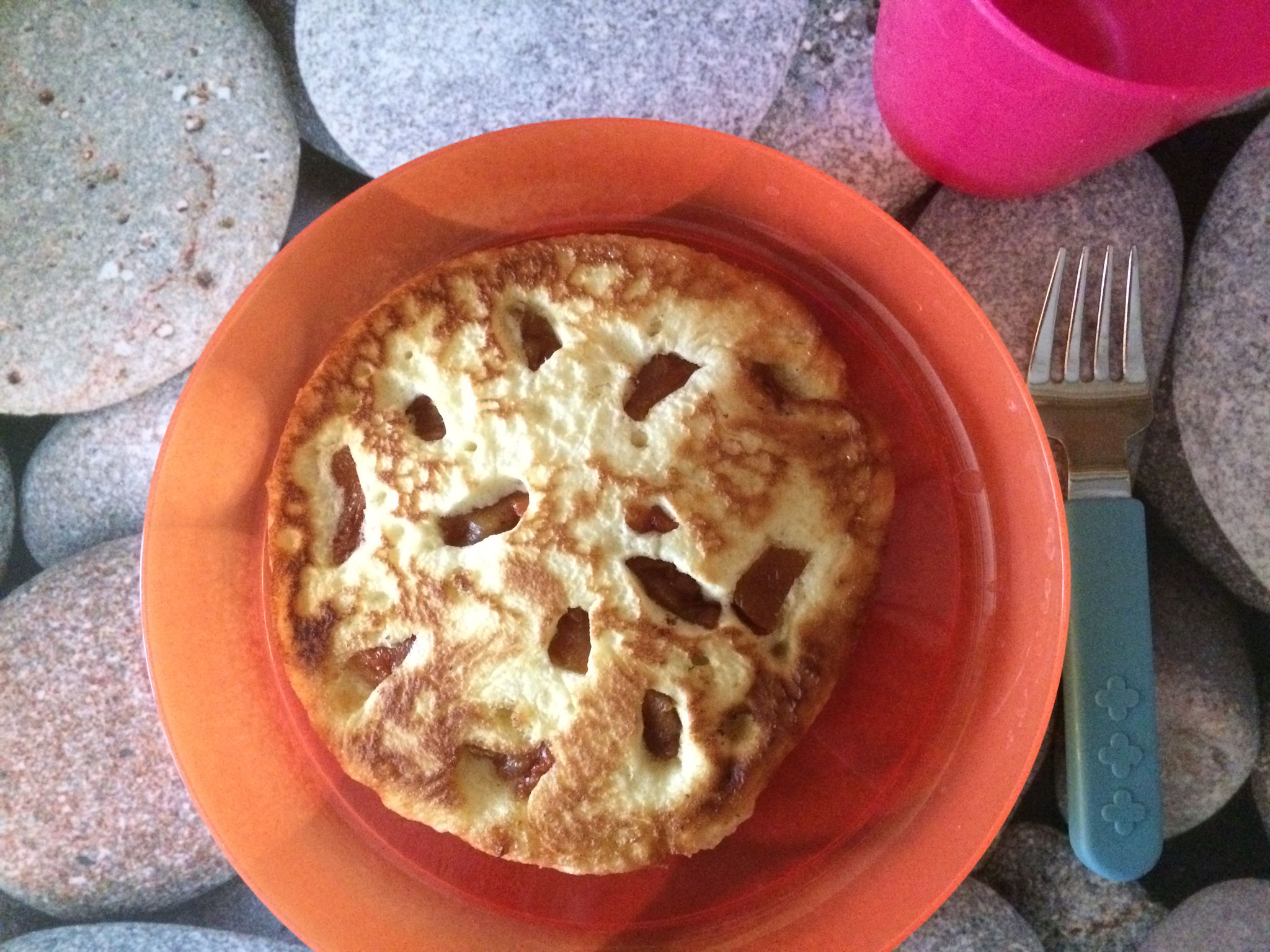 Pfannkuchen mit Früchten