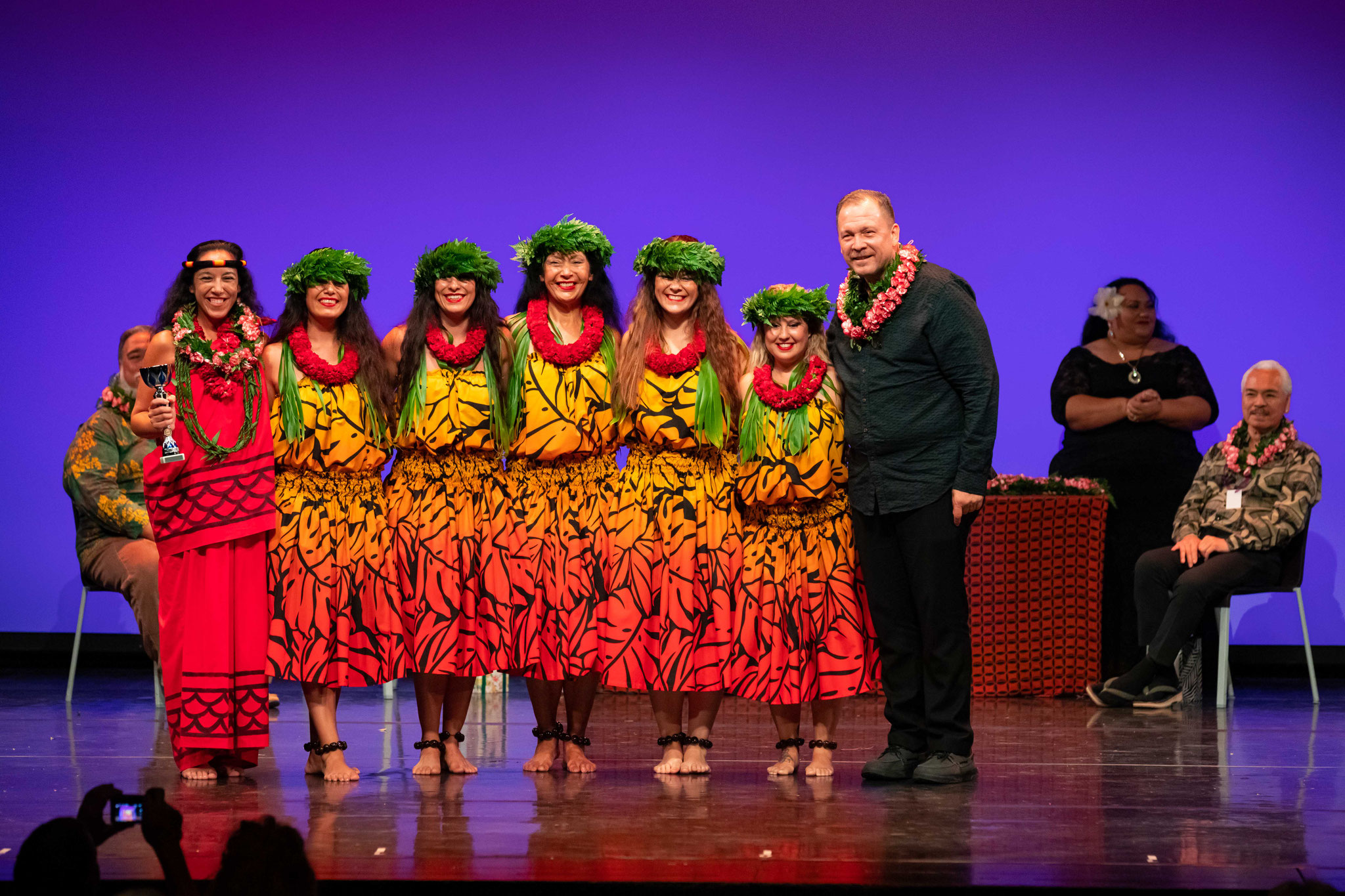 Kahiko Gruppe 3. Platz: Hālau Nā WailuaoPapahānaumoku (Spanien)