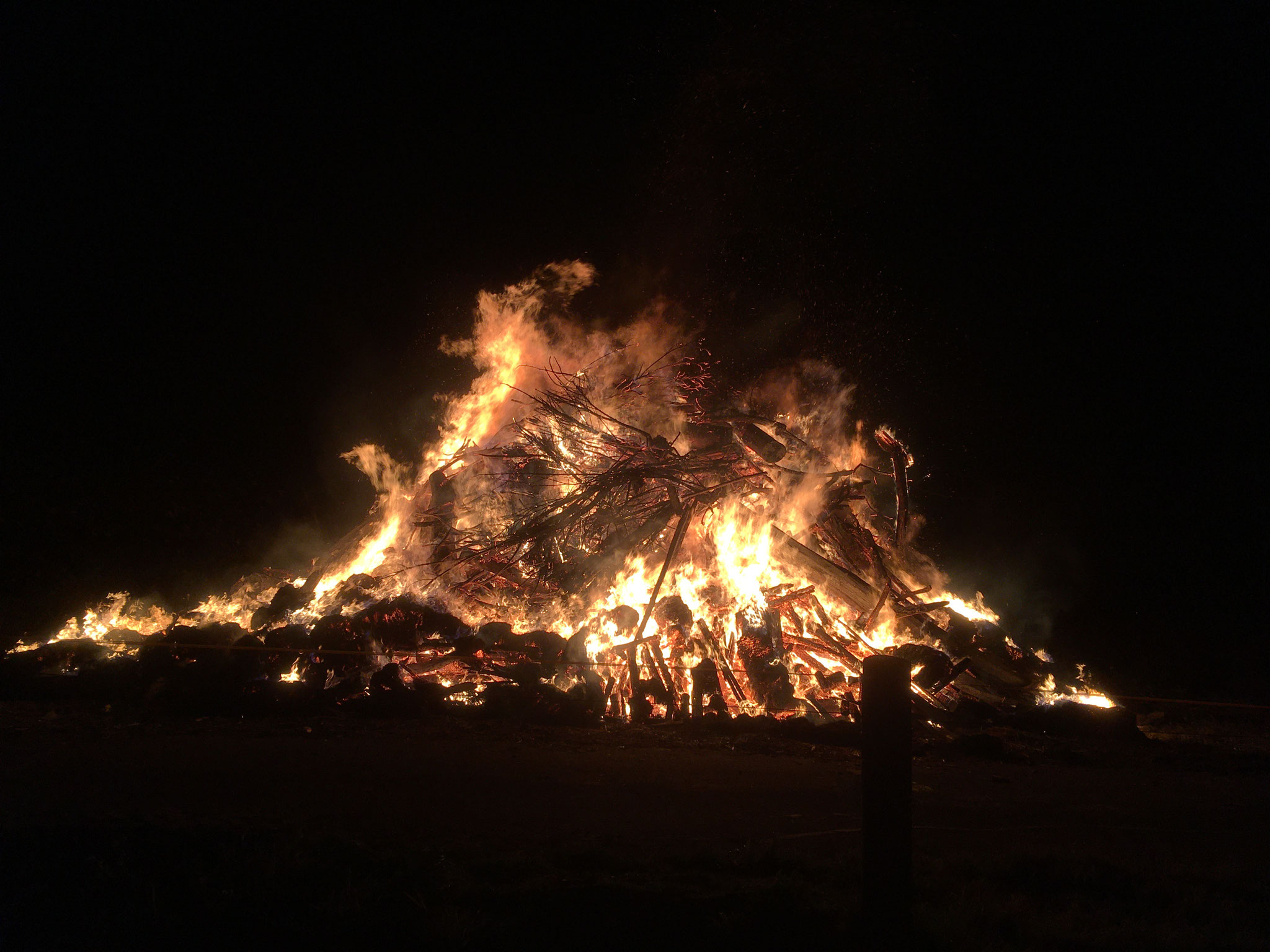 Das vielleicht höchstgelegene Martinsfeuer im Brohltal