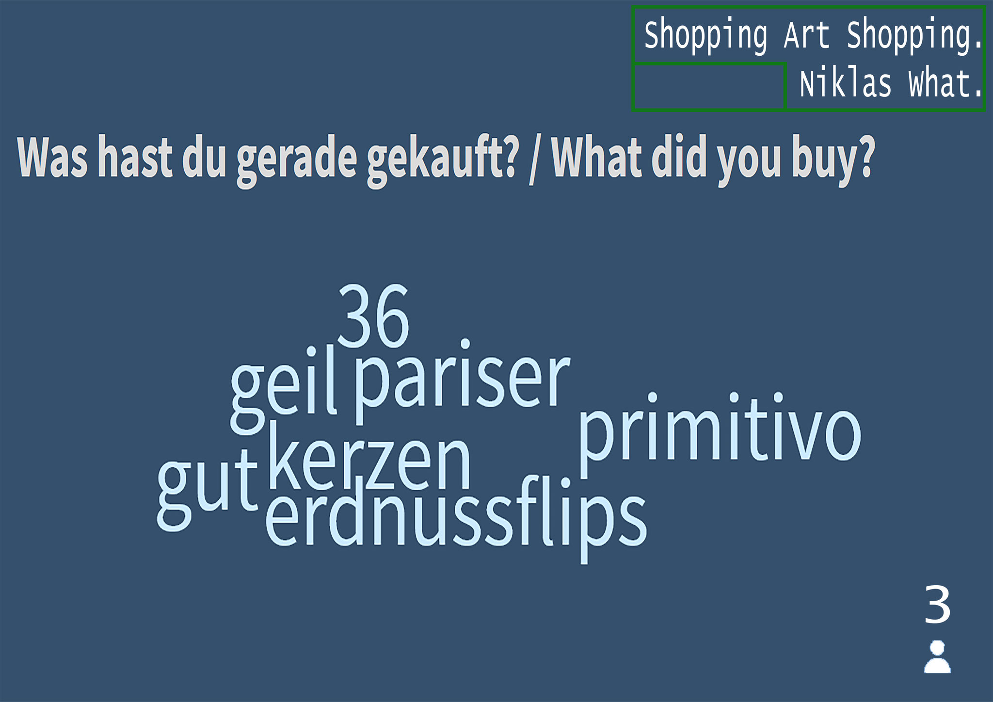 "Survey Art: Buy - Results", 2020.