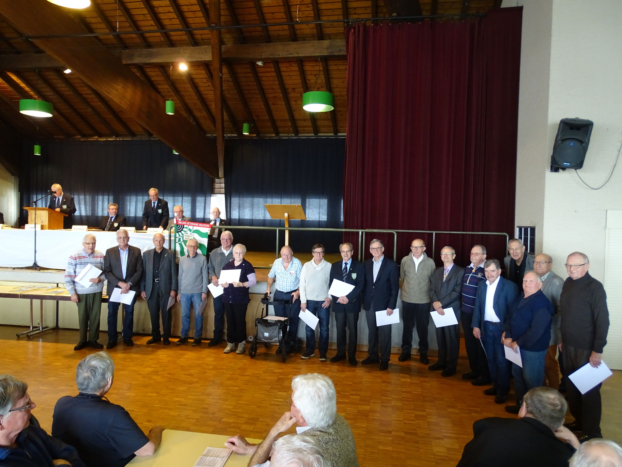 Vétérans honoraires cantonaux 15 ans de sociétariat