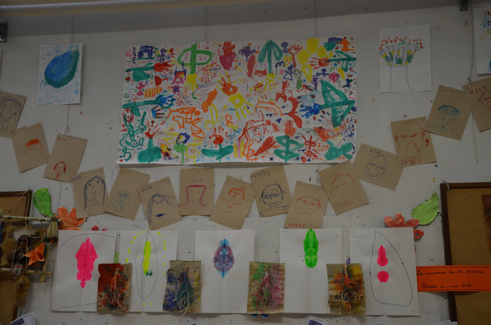 Portraits, Petits extra-terrestres et La fresque colorée