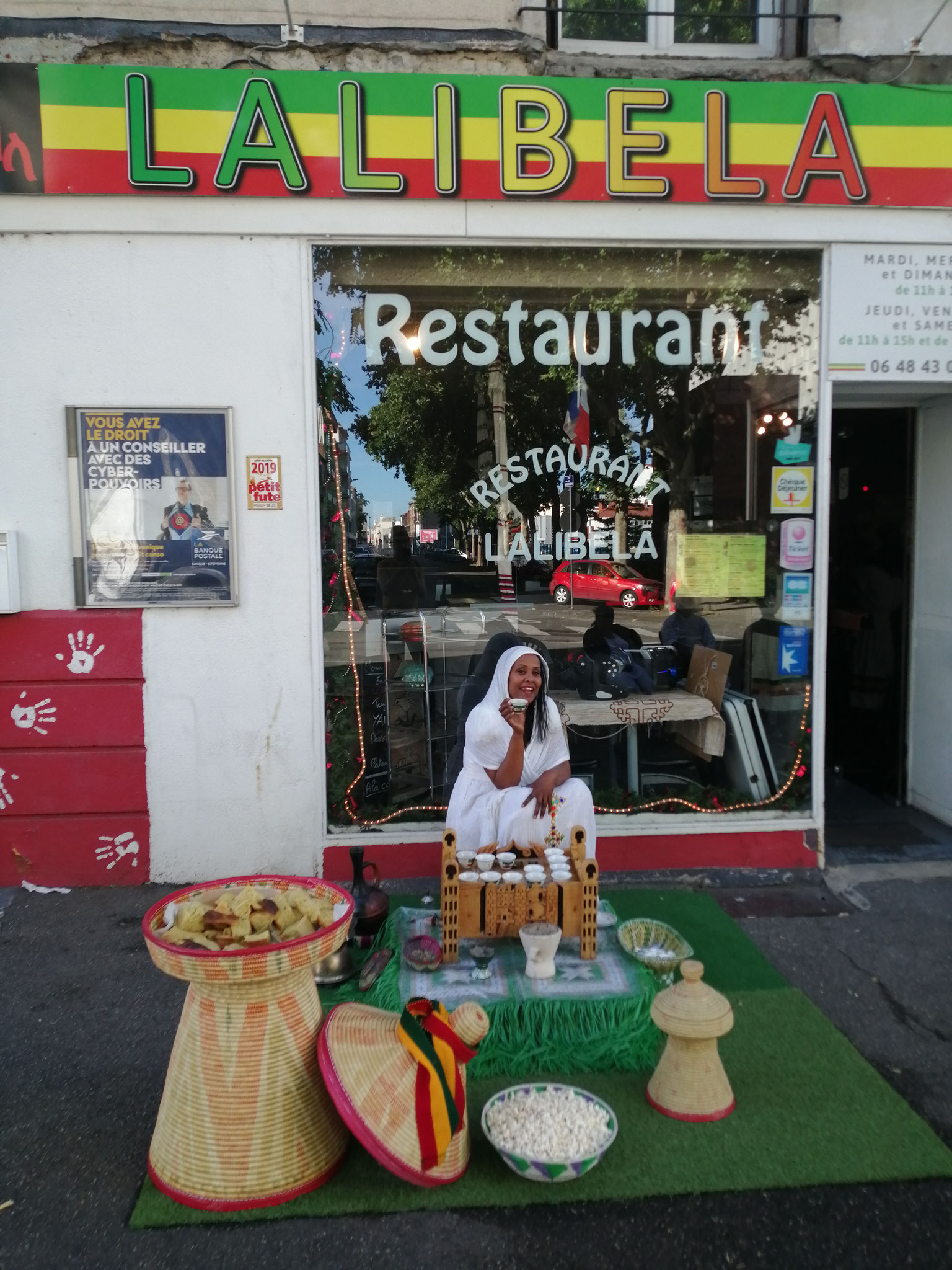 La cérémonie du café au Restaurant éthiopien Lalibela à Clermont Ferrand