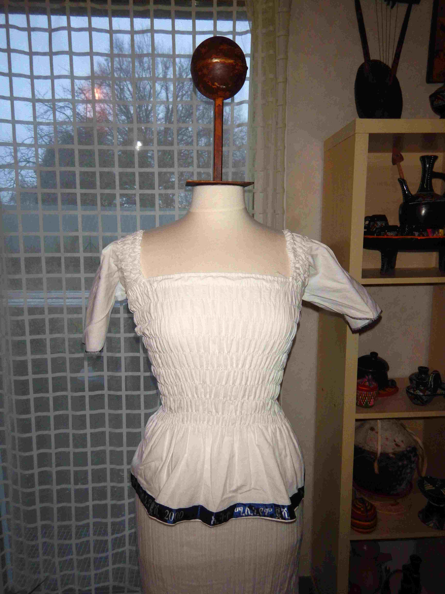 Haut femme Robe Habesha Coton Ethiopie Artisanat ethiopien Epices made by locals solidaire équitable textils voyage Ethiopie 1