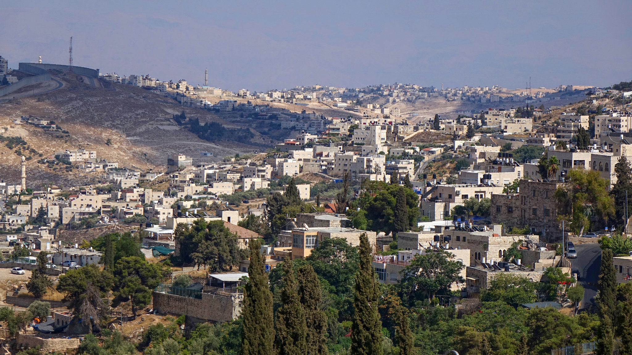 Westjerusalem-Mauer Ostjerusalem