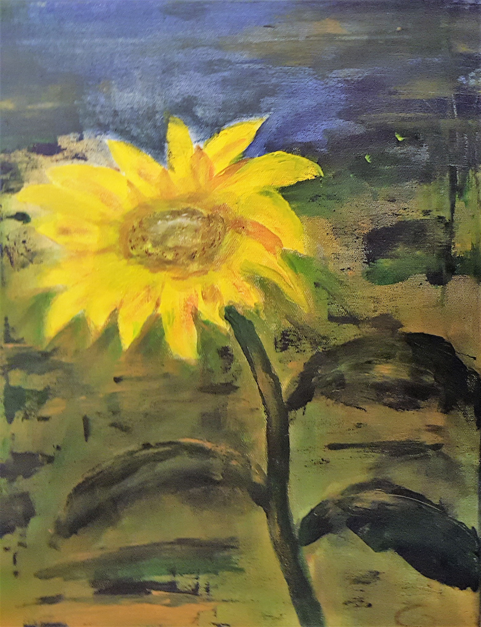 Sonnenblume Acryl