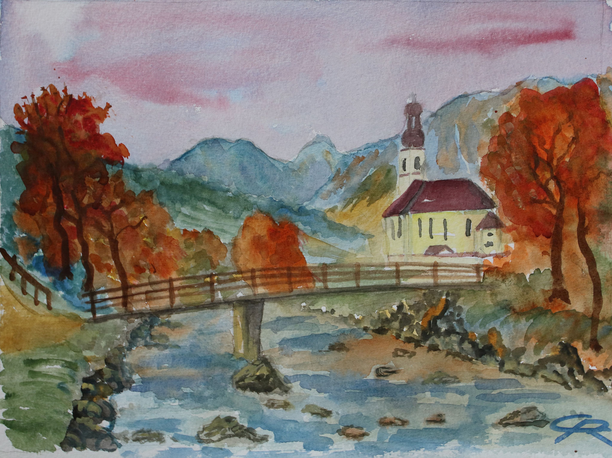 Ramsau, Aquarell (2017)
