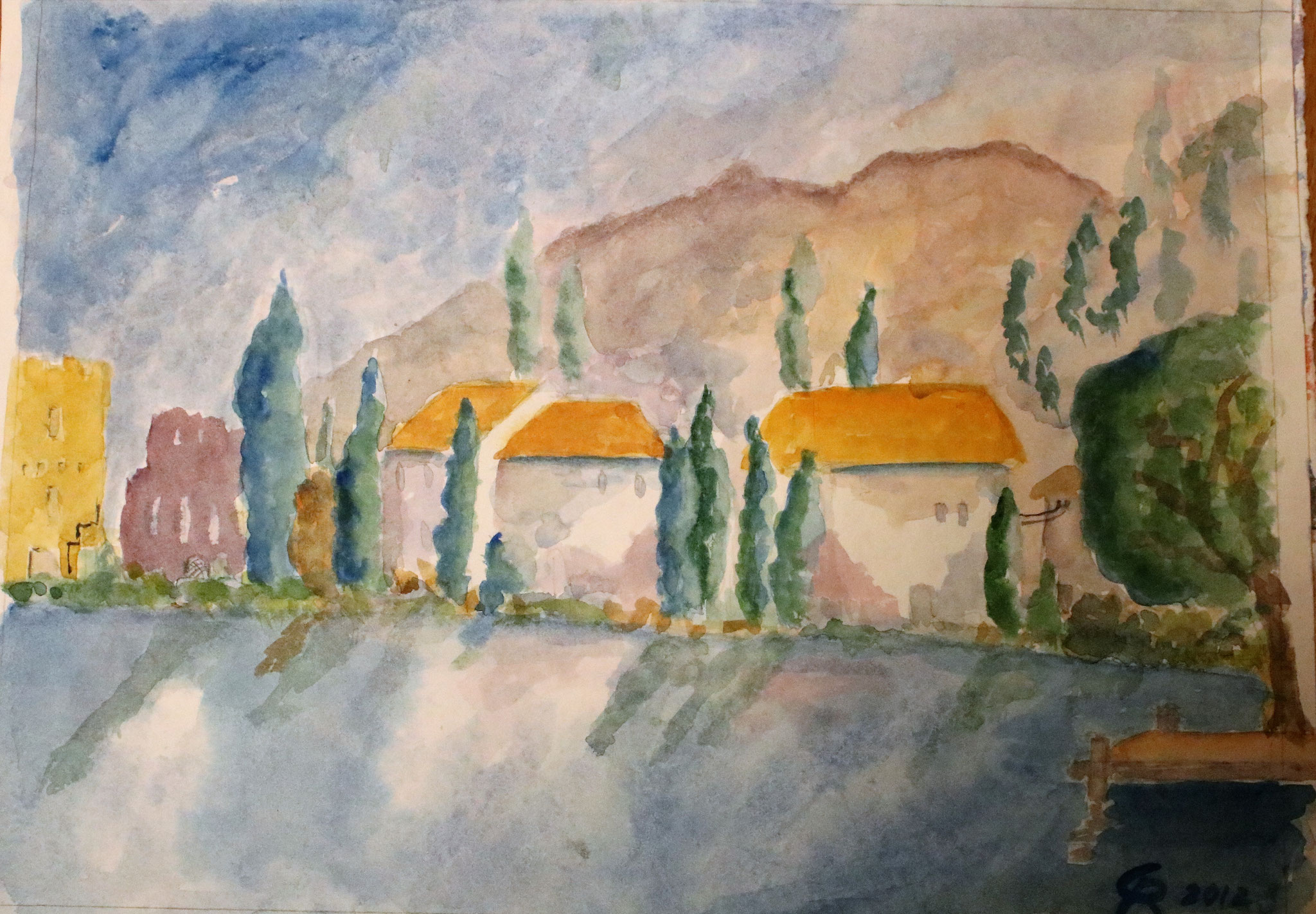 Am Gardasee, Aquarell (2017)