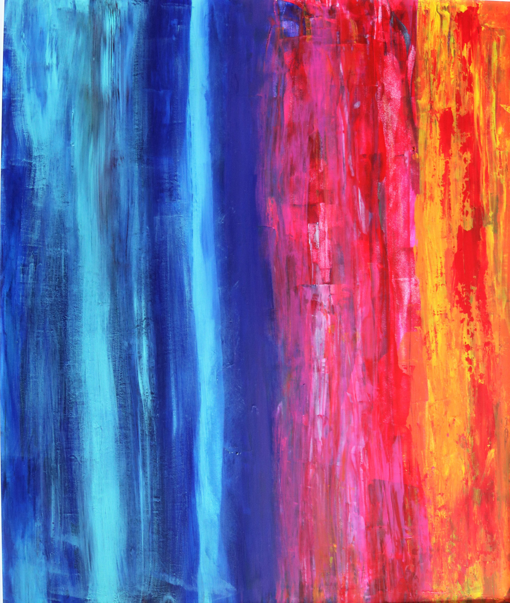 Emotionen im Kontrast, Acryl auf Malkarton (2018)