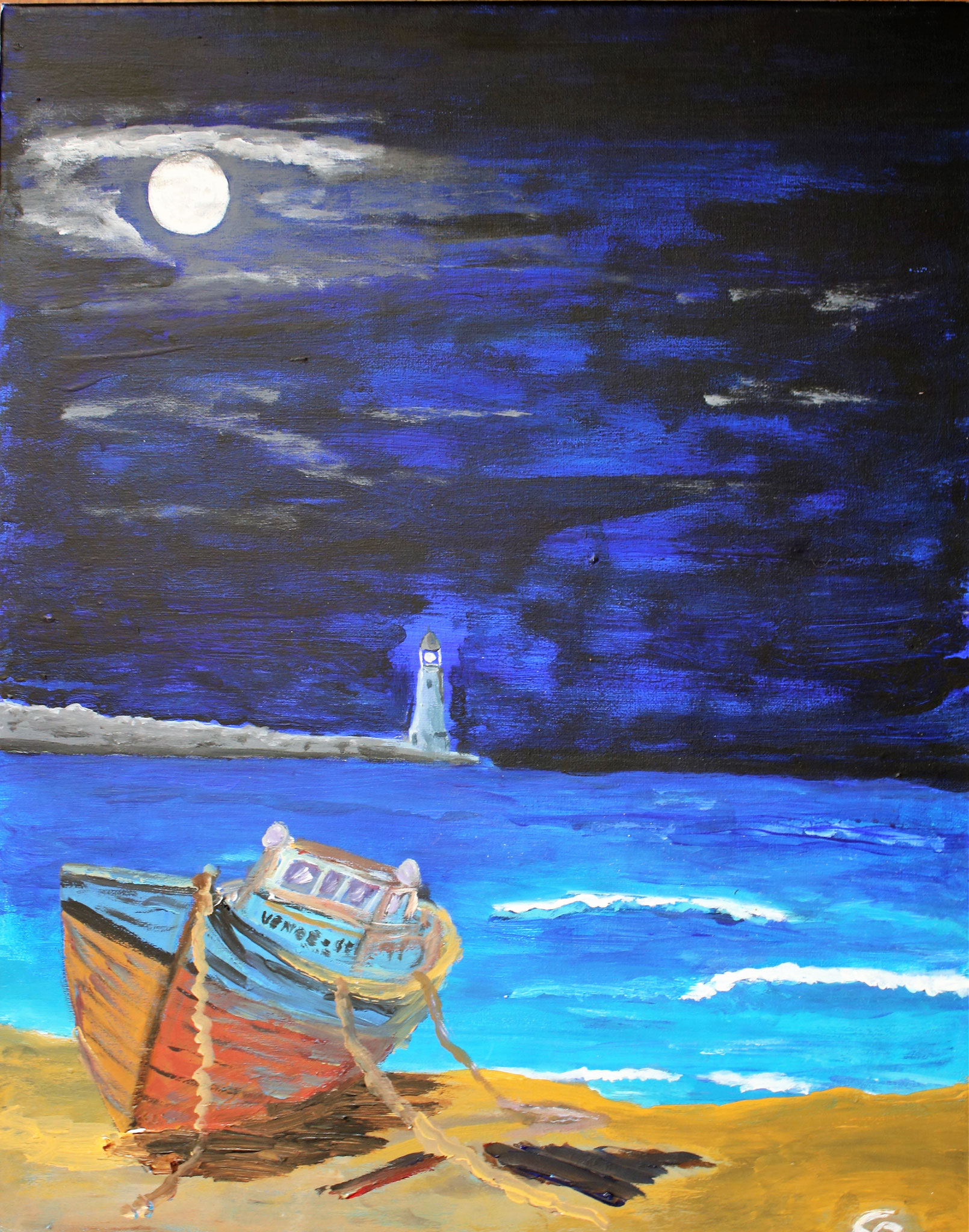 Gestrandet, Acryl (2017)