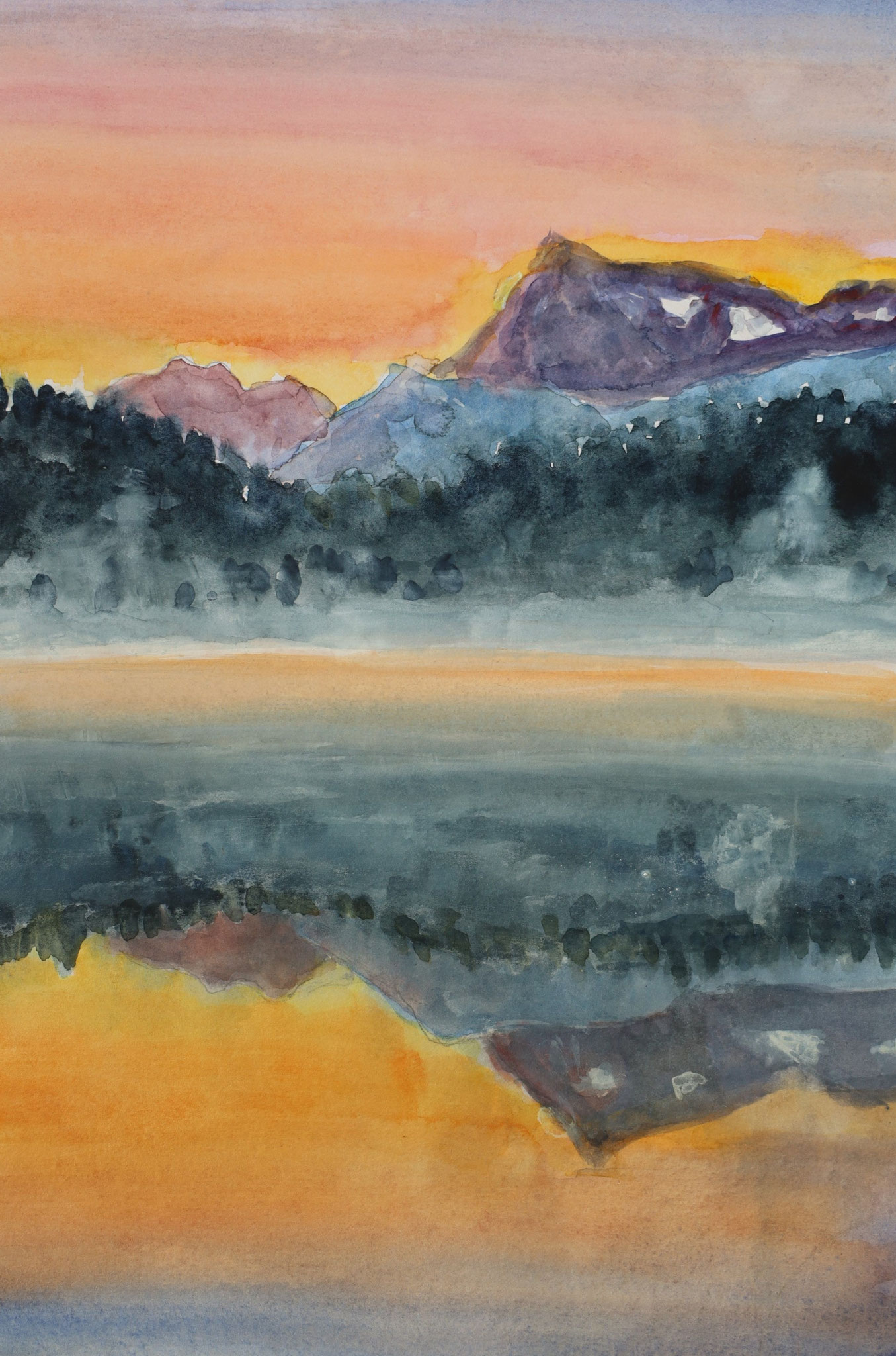 Geroldsee, Aquarell (2020)