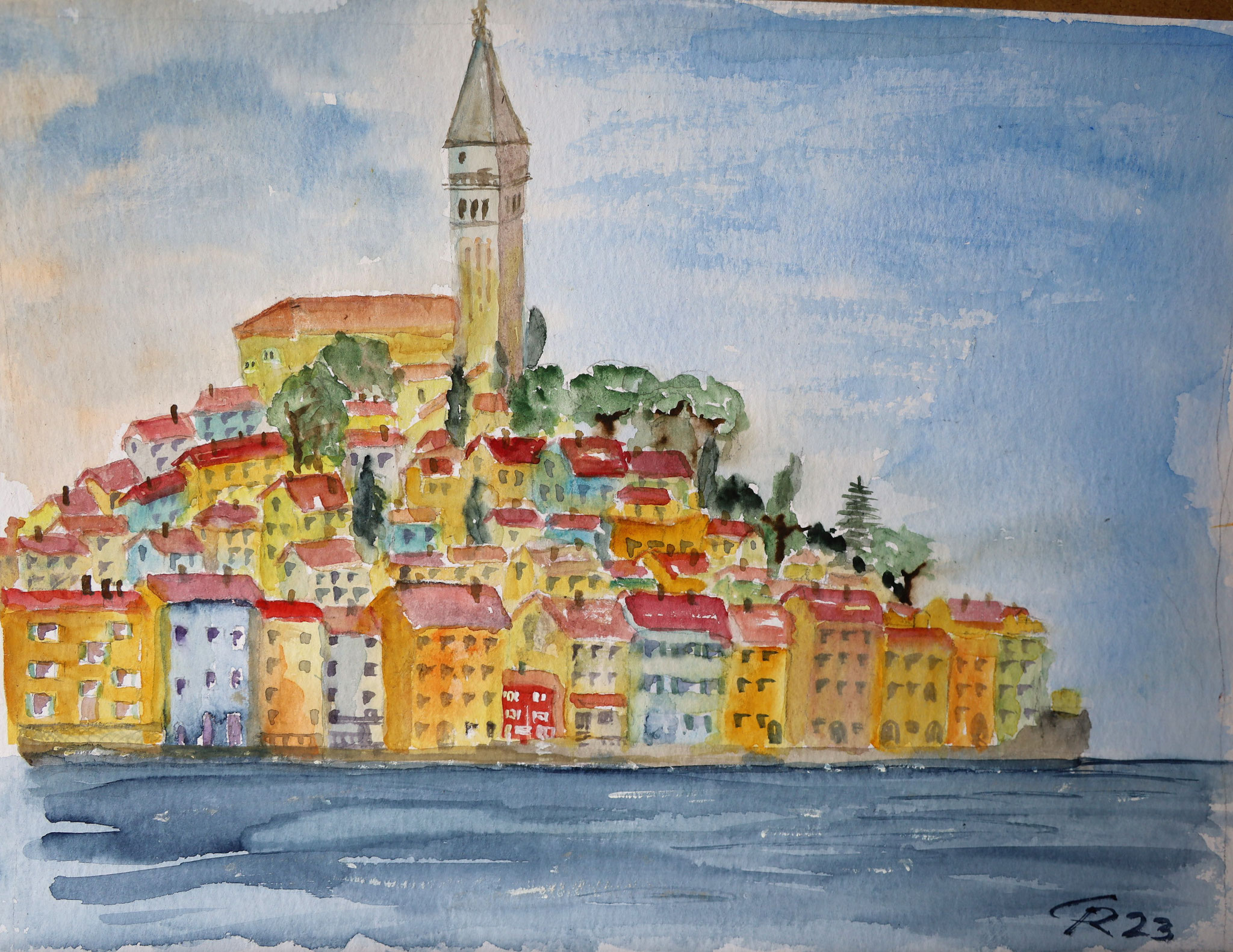 Rovinj, Kroatien, Aquarell, 2023