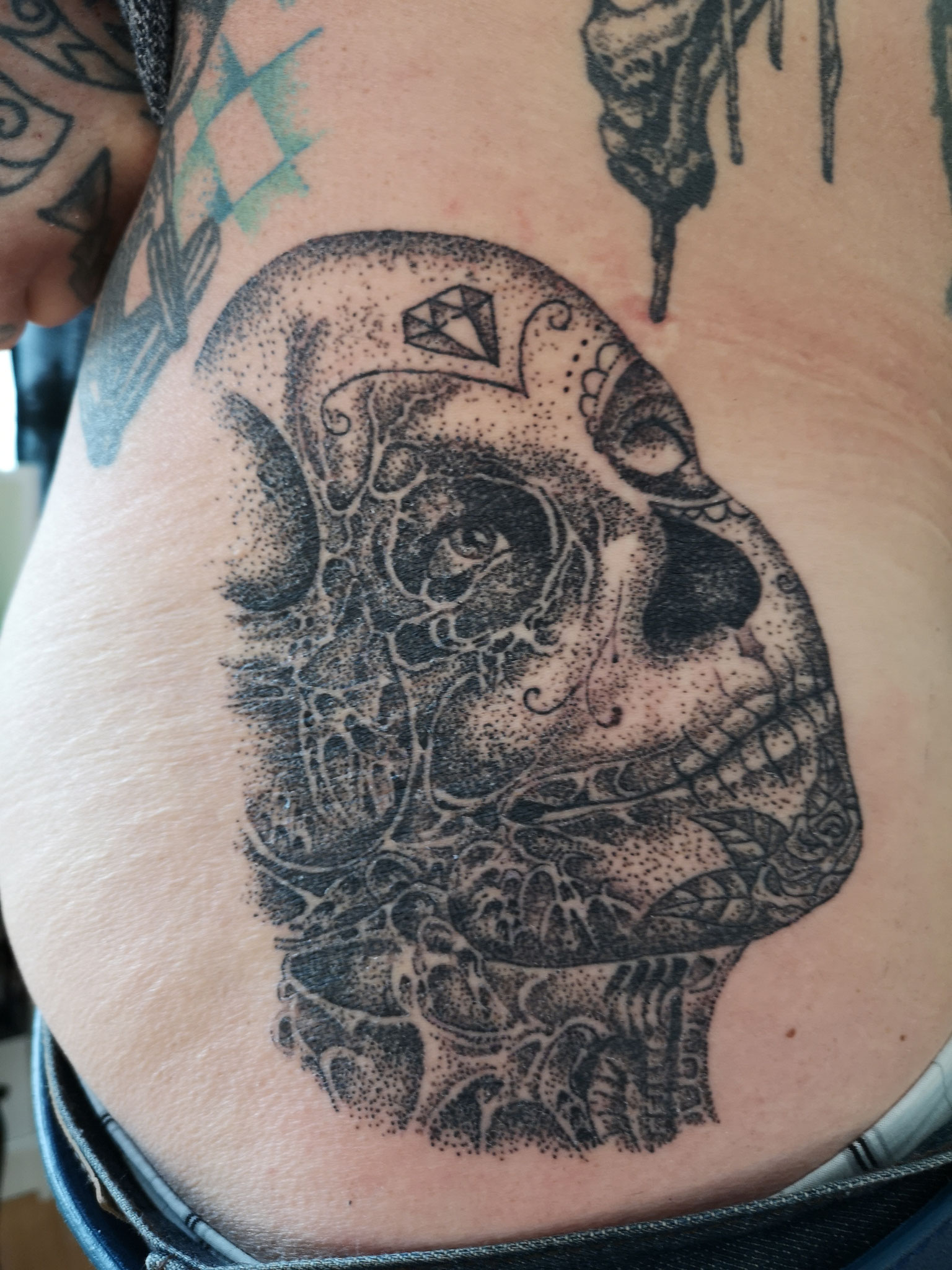 Dotwork Tattoo Handwerk