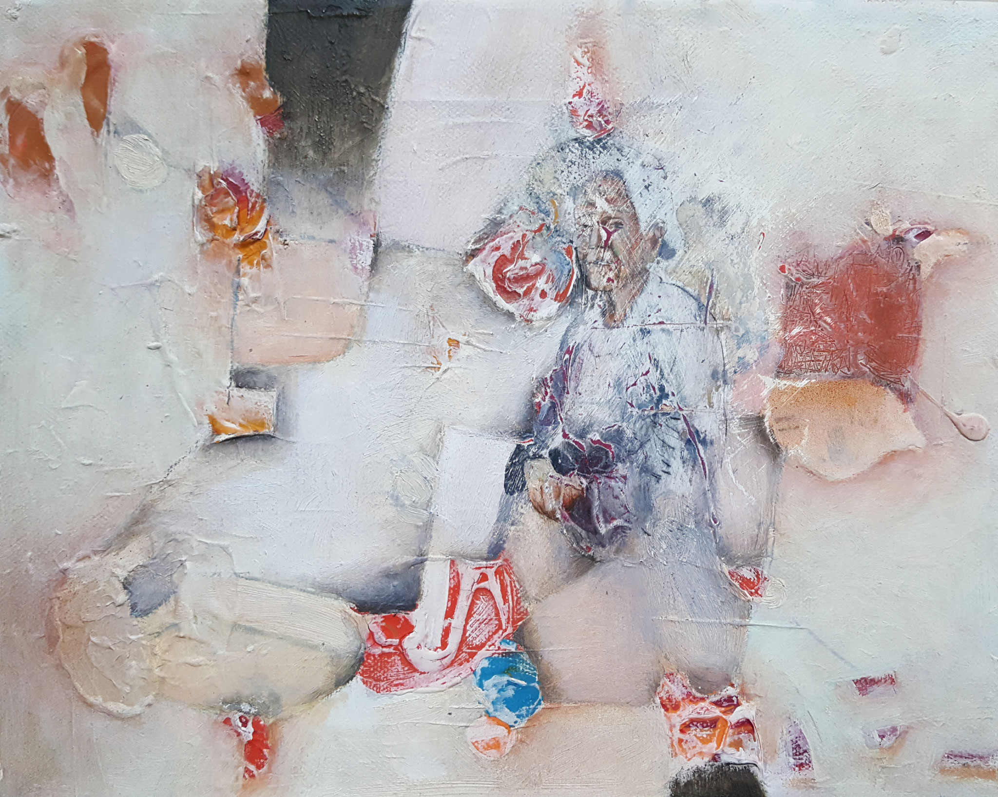 Des-aparecidos XVII, 2018, 30 x 20 cm, Técnica mixta sobre lienzo