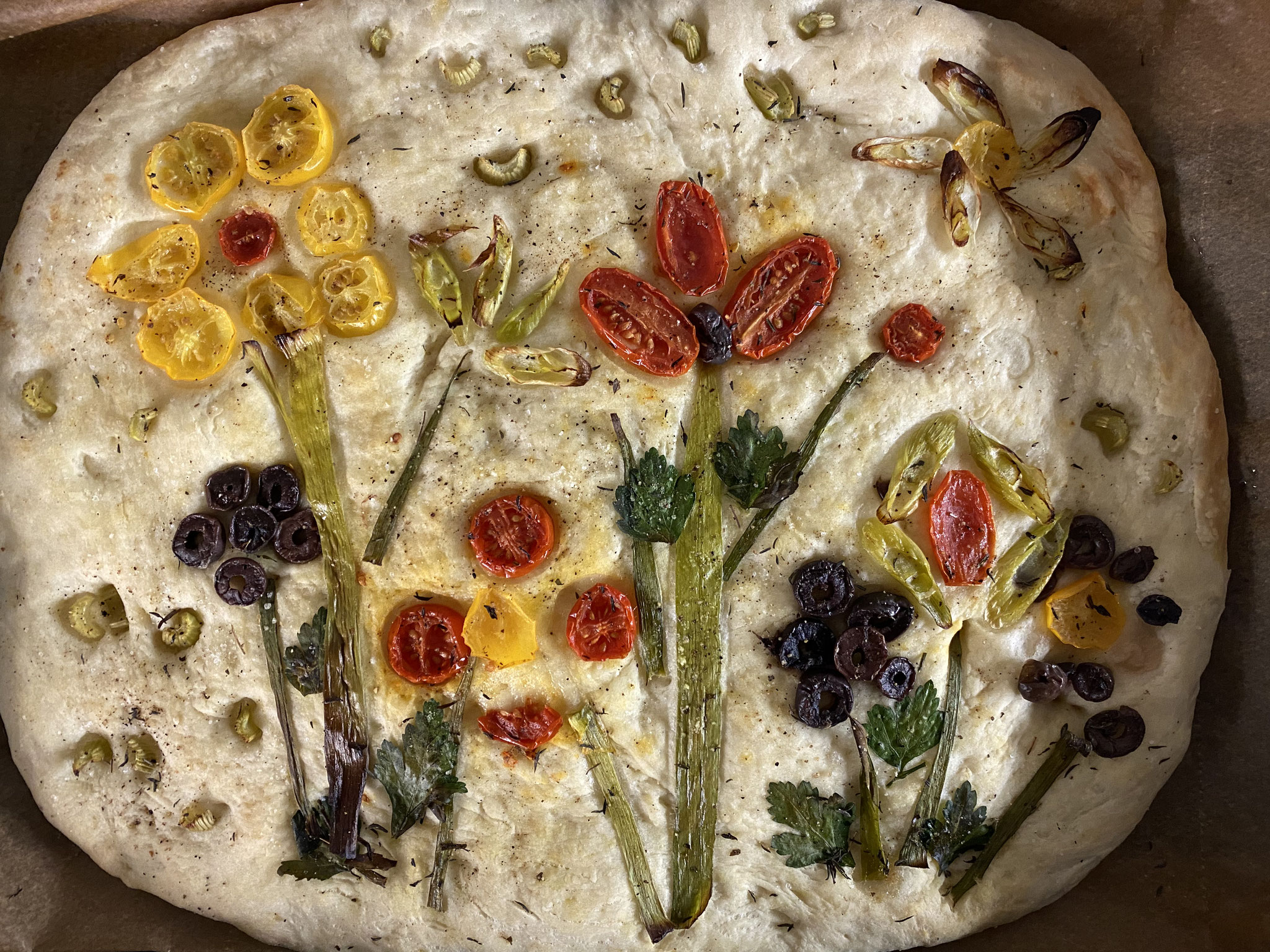 Blumenfocaccia 