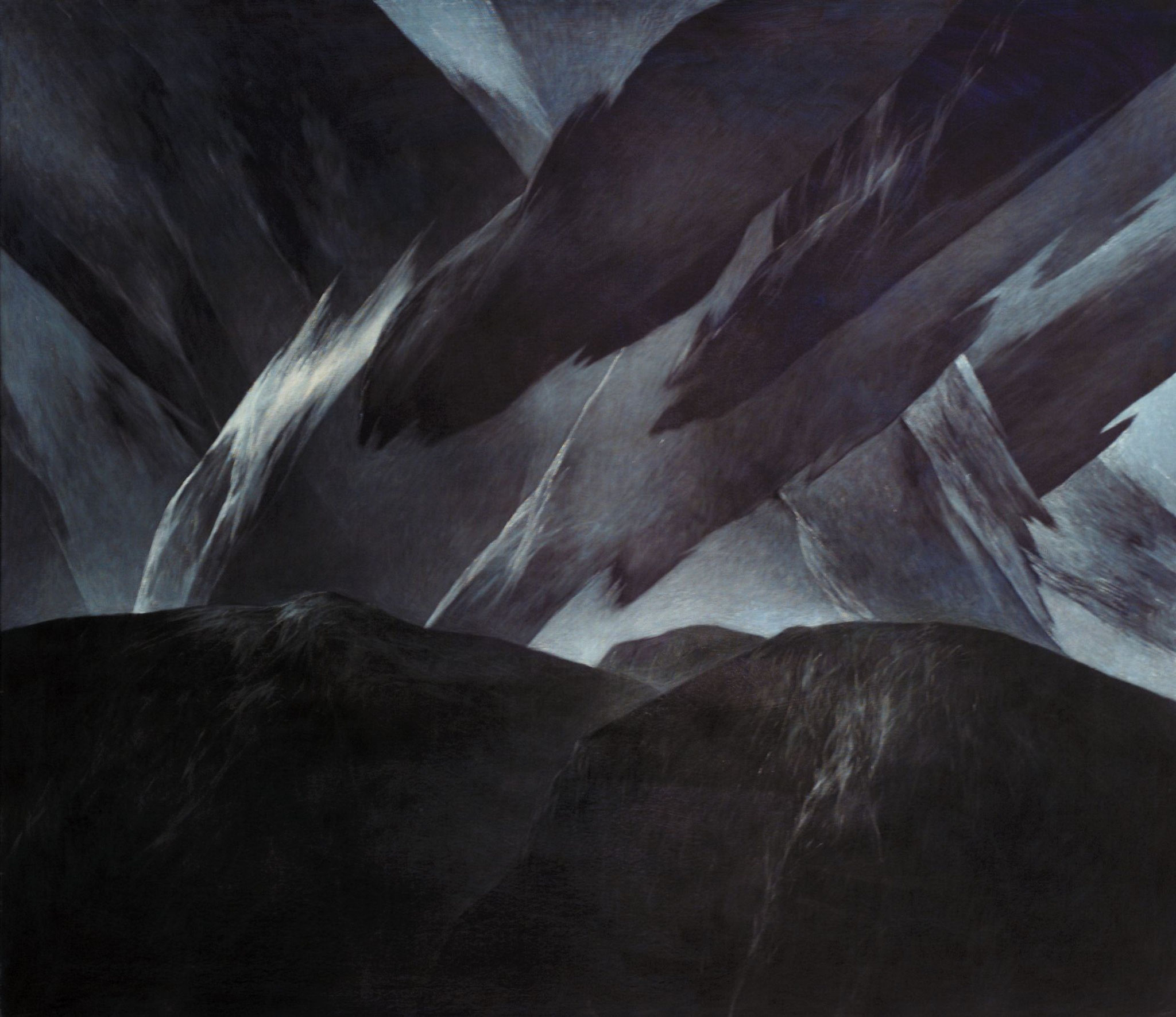 Josef Taucher, Nacht 1, 2001, Öl/Molino, 135 x 150 cm © Christine Elisabeth Hollerer