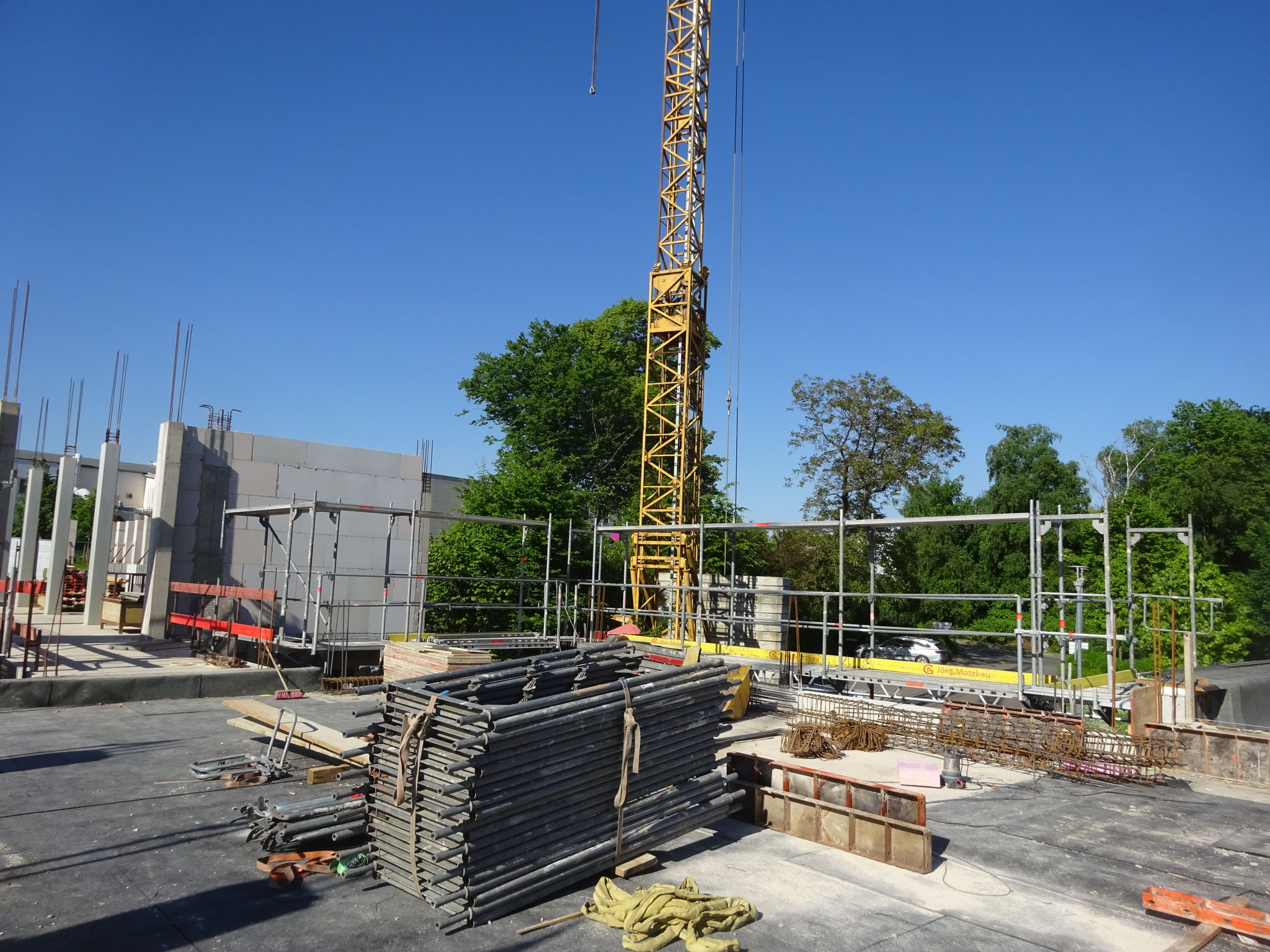 Gerüst am Neubau – sichere Arbeitsbedingungen in allen Bauphasen